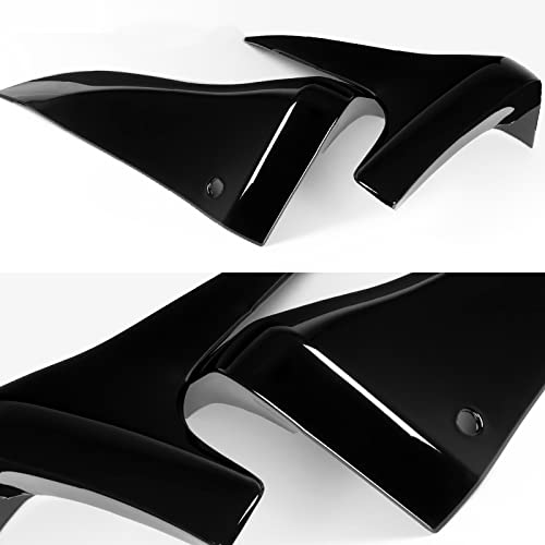 **High-Speed Rear Bumper Apron Protector Lip & Mud Flaps Splash Guards - Durable Polyurethane Fit for Infiniti G35 Coupe & Nissan 350Z Z33 - Automotive Body Kit & Car Mods Exterior Accessories (Painted Black) - Perfect for Racing, Off-Roading & Daily Driving Protection**