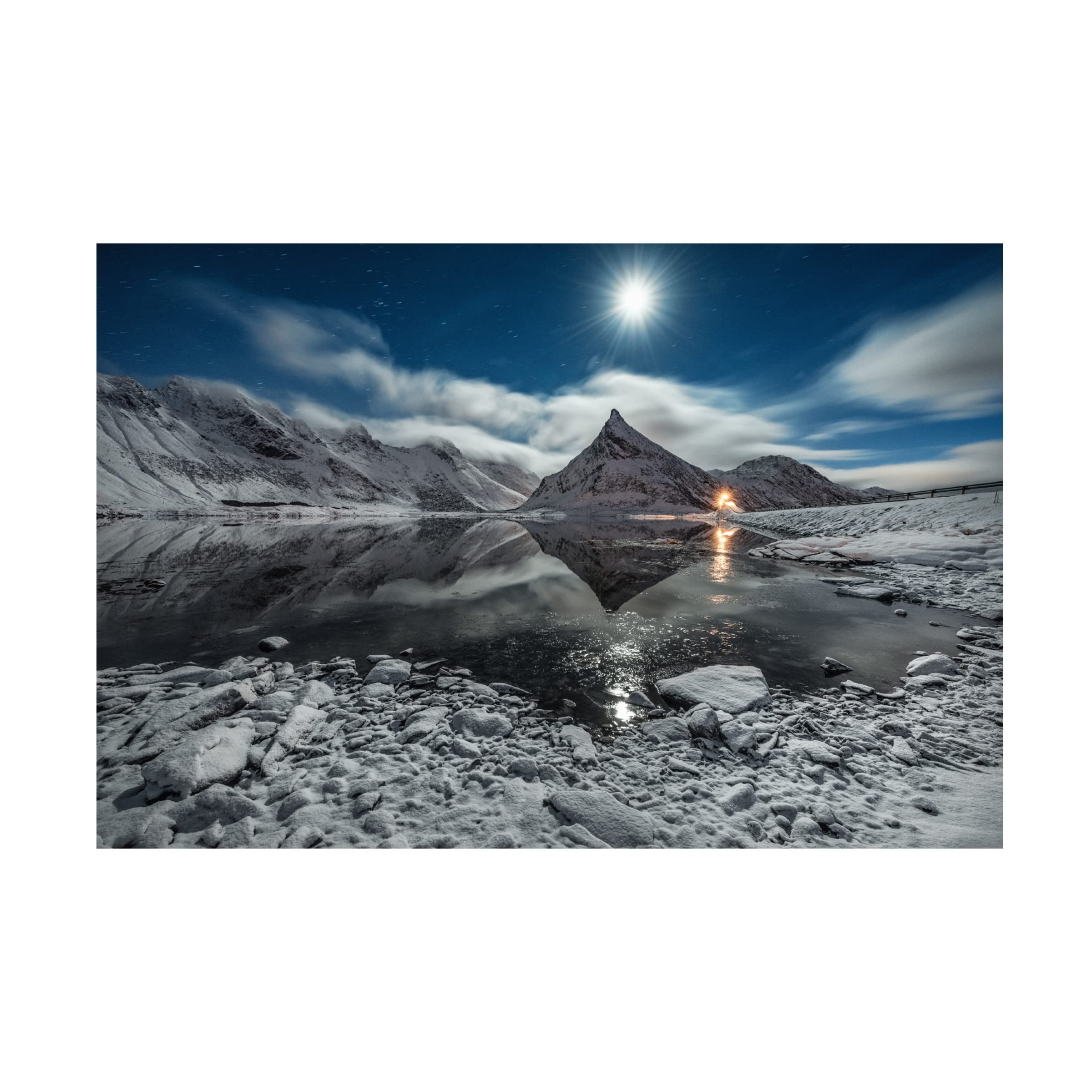 Raymond Hoffmann 'Moonlight' Canvas Art Print - Modern Home Decor for Living Room, Bedroom & Office - Trademark Fine Art Collection