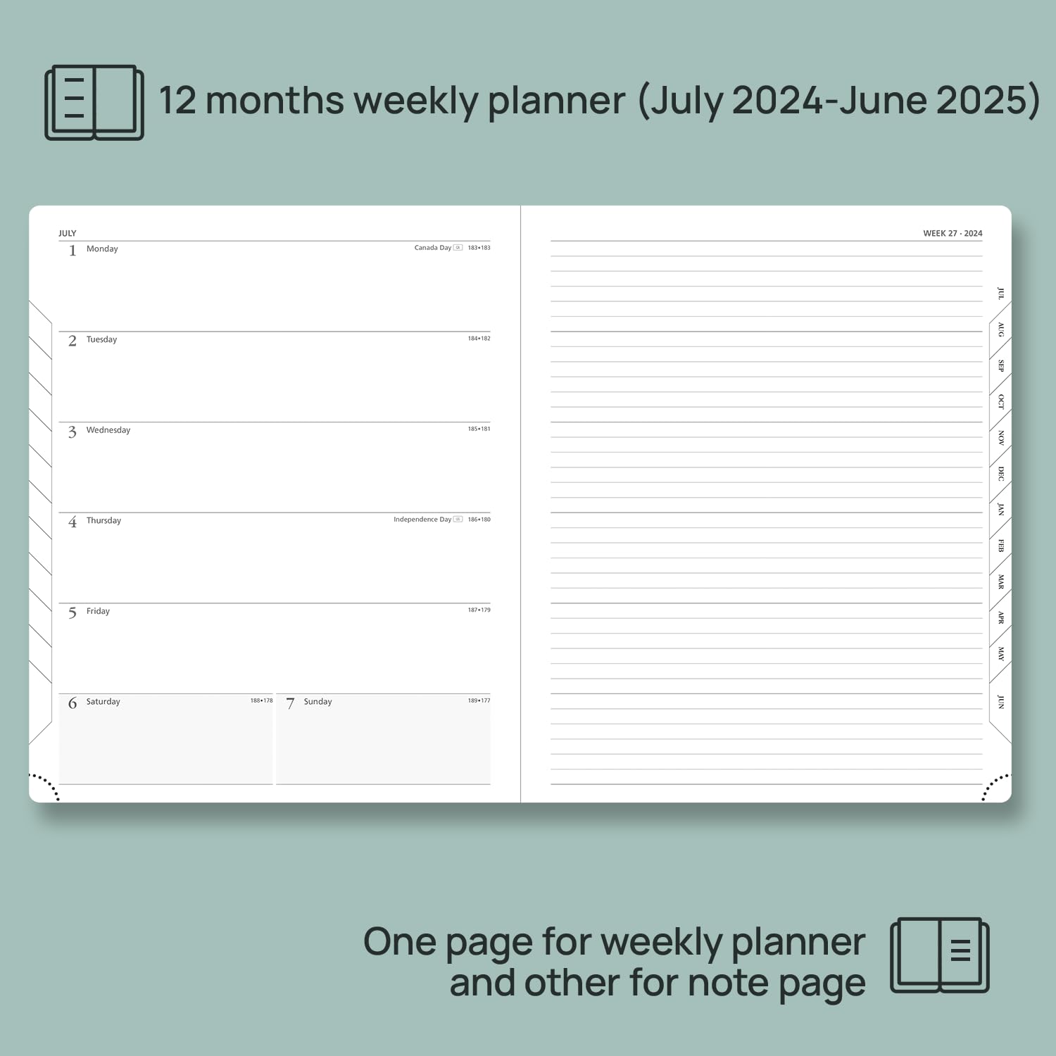 POPRUN 2024-2025 Academic Planner (8.5