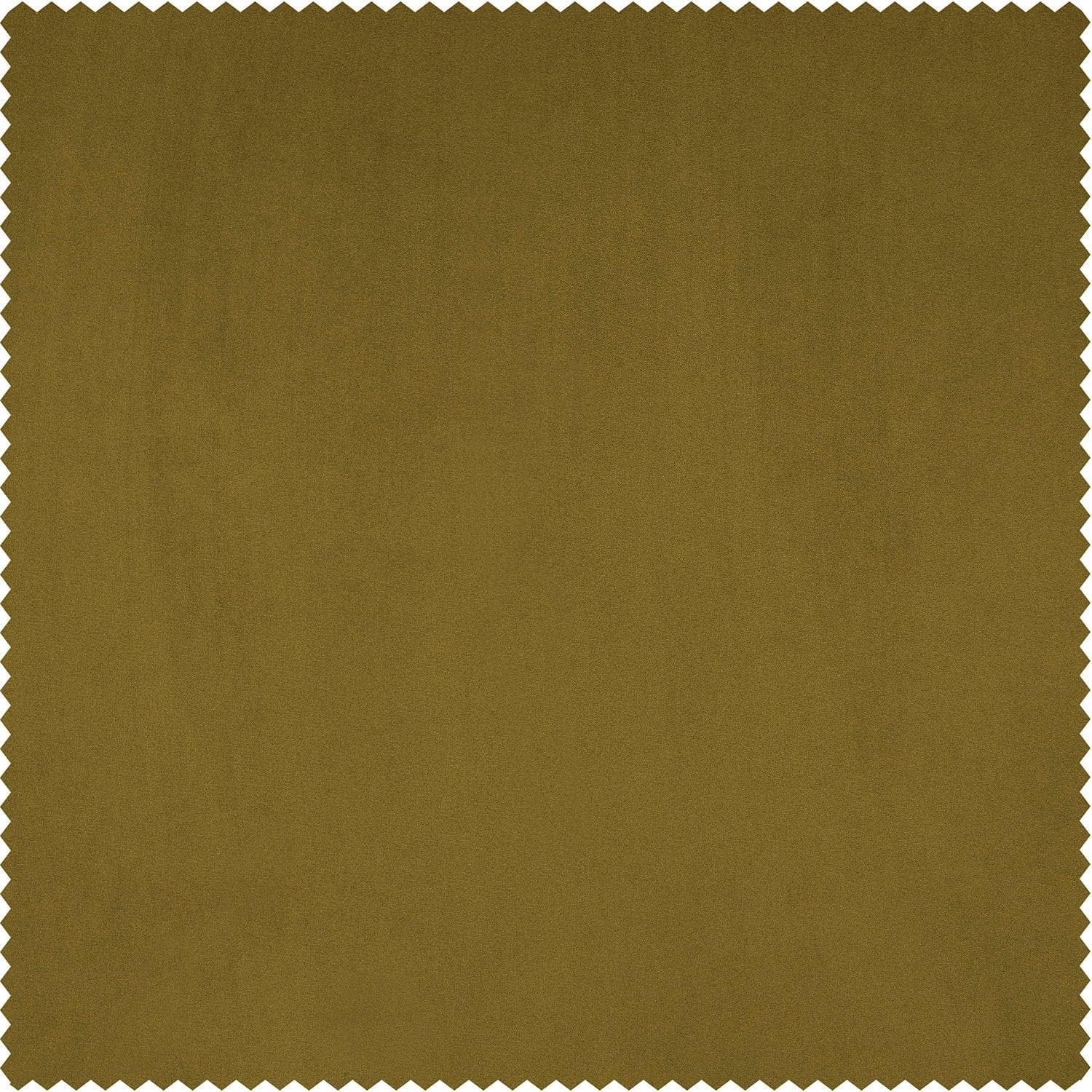 Peat Green Heritage Plush Velvet Fabric Swatch - Premium Upholstery Material for Sofas, Chairs & Home Decor Projects
