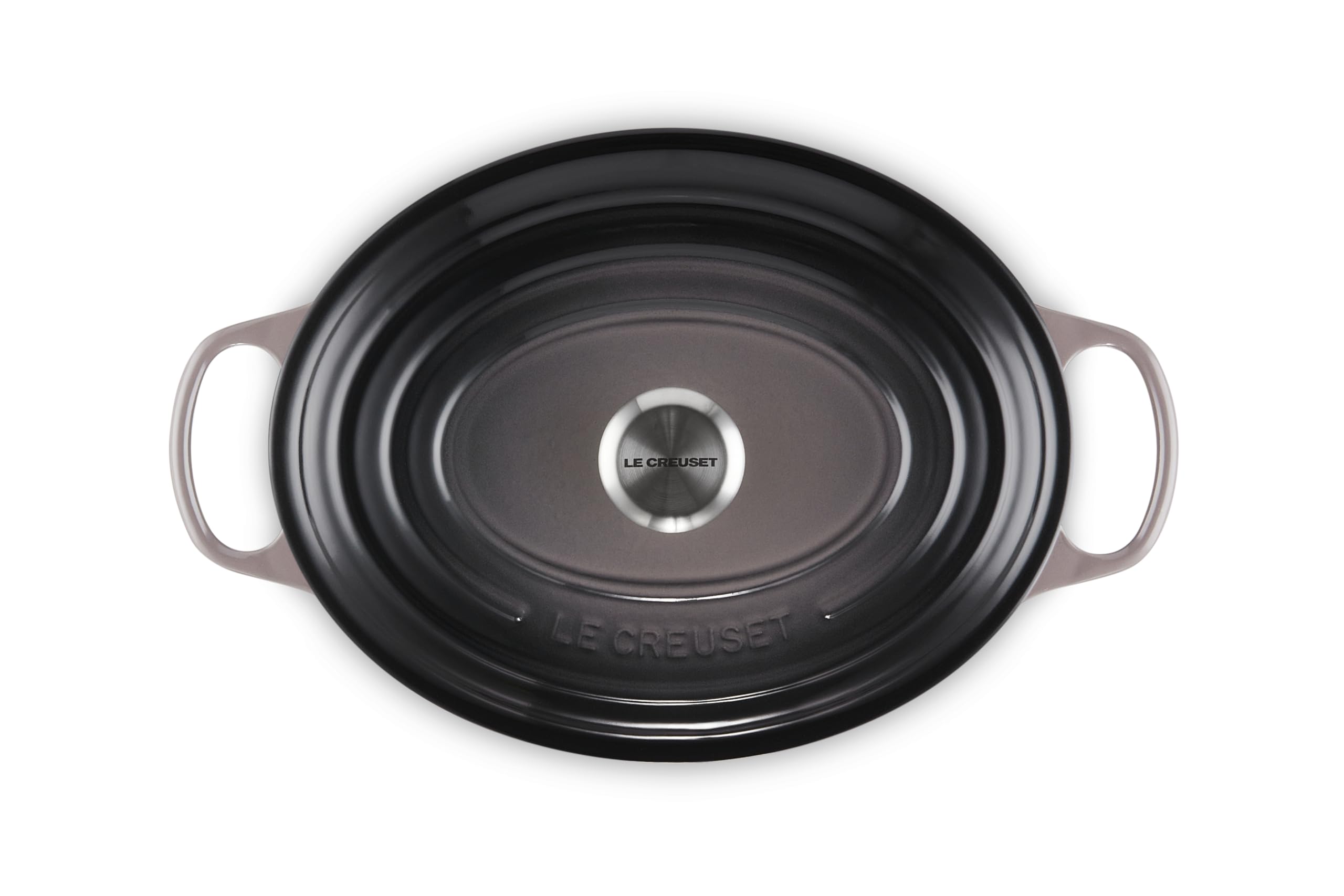 Le Creuset Signature Enameled Cast Iron Oval Dutch Oven 6.75 Quart - Oyster Color | Premium Kitchen Cookware for Braising, Stewing & Baking | Perfect for Family Dinners & Holiday Meals