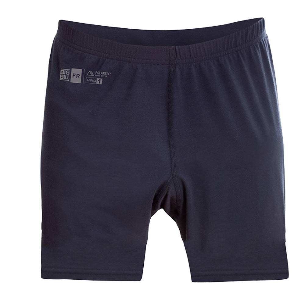 Flame Resistant FR Base Layer Boxer Shorts for Men - Lightweight, Breathable & Comfortable - Made in Canada (Small, Navy) - Ideal for Firefighters, Industrial Work & Outdoor Activities