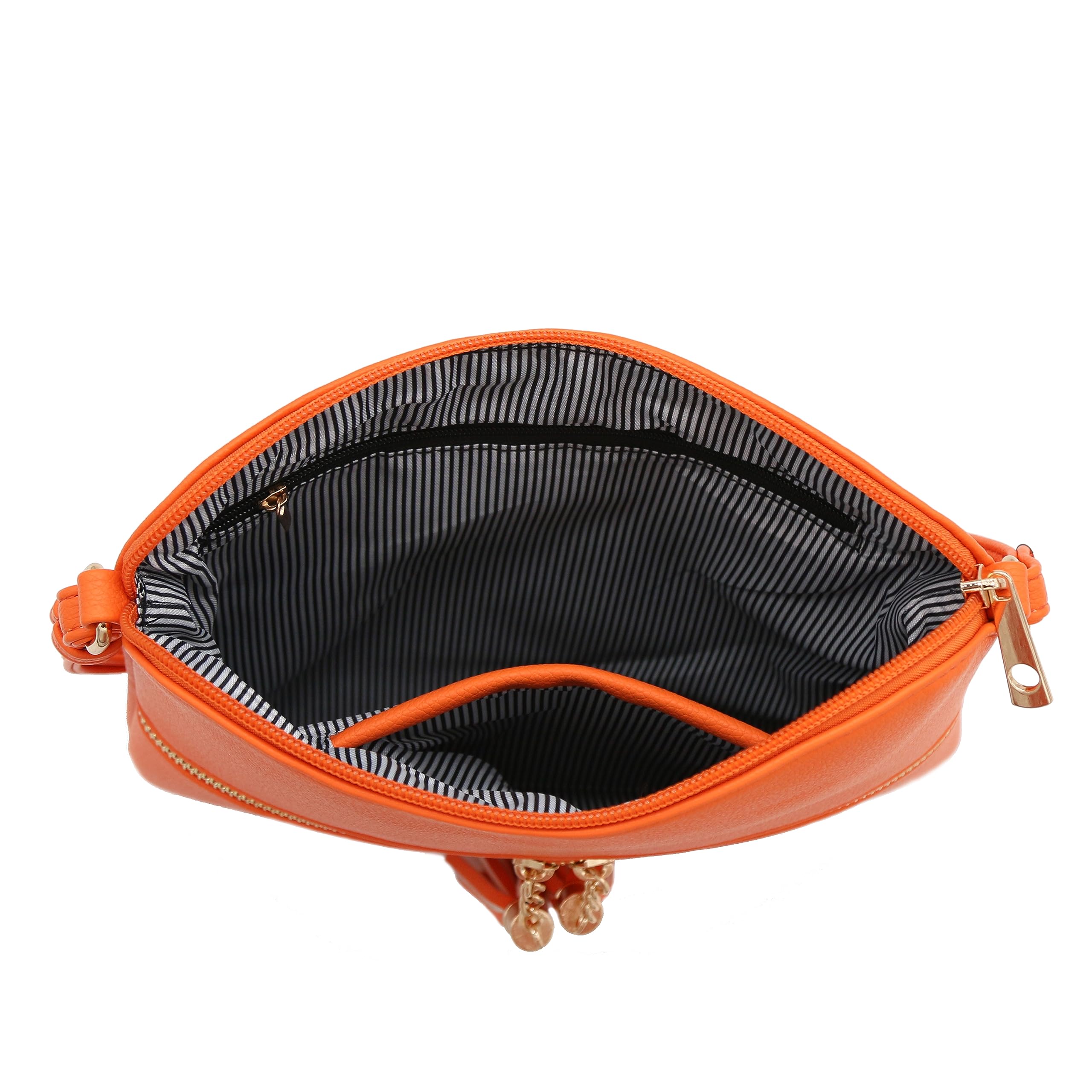 DELUXITY Lightweight Medium Crossbody Bag with Tassel - Stylish & Compact Shoulder Purse for Women - Perfect for Travel, Shopping & Everyday Use