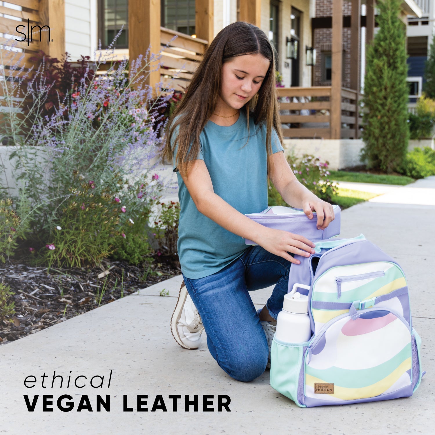 Vegan Leather Fletcher Kids' Backpack - Medium Size Durable School Bag for Boys & Girls - Perfect for School, Travel & Daily Use
