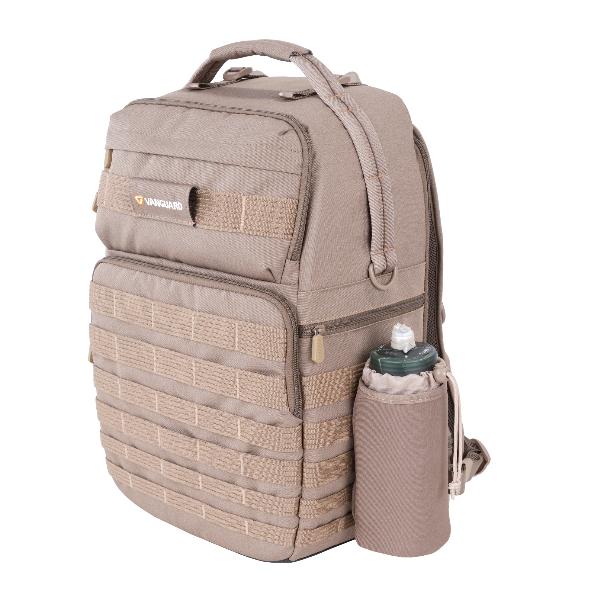 VEO RANGE T 48 BG Backpack - Lightweight Travel Hiking Daypack for Men & Women, Water-Resistant Beige Outdoor Backpack - Perfect for Camping, Hiking, School & Daily Commute