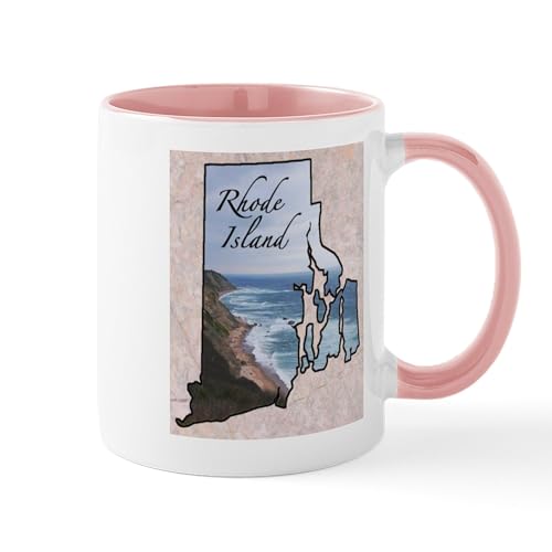 White/Pink Inside - Rhode Island Mugs