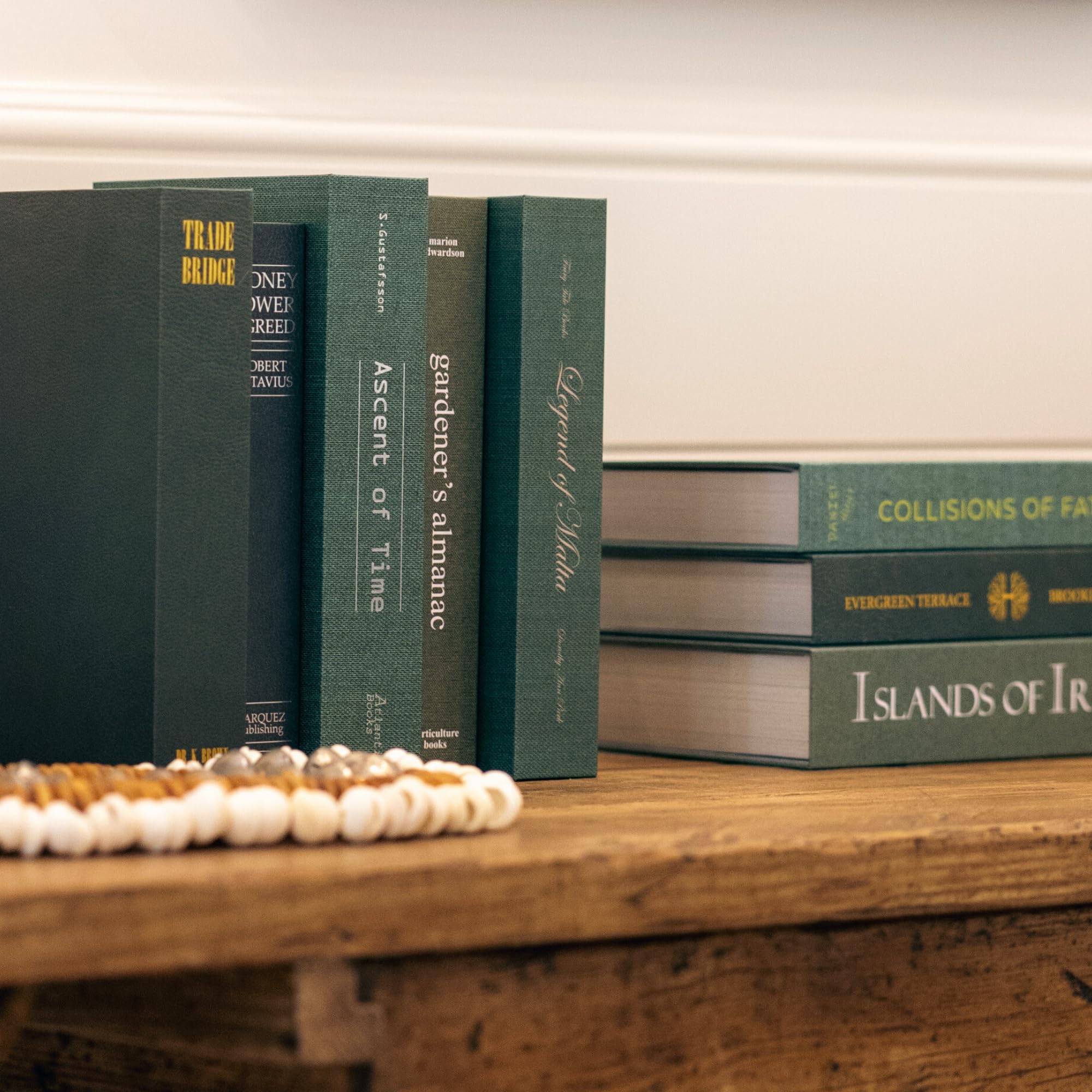 12 Grey Faux Books - Modern Home Decor for Coffee Table & Shelf Styling