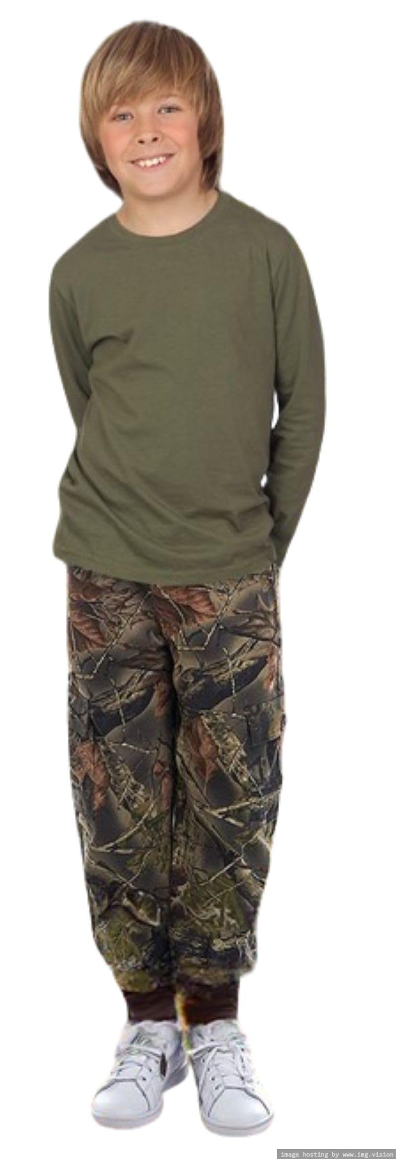 **Treel Boys Camo Jogger Sweatpants - Mossy Oak Pull-On Athletic Pants for Outdoor Play, Hiking & Casual Wear**