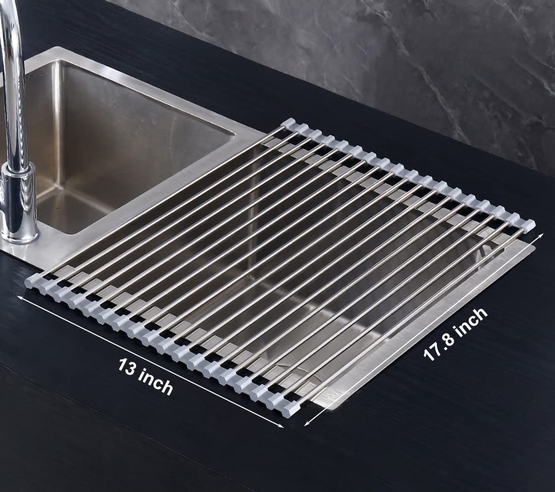 Foldable Over The Sink Dish Drying Rack - Large 17.8