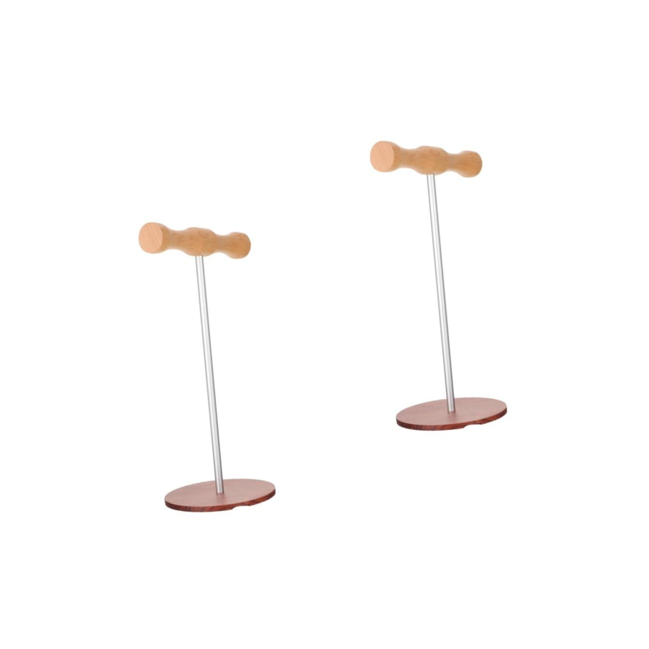Hemobllo 2 Pack Wooden Headphone Stand with Non-Slip Base - Premium Headset Holder for Gaming, Office & Home Decor - Perfect Desk Organizer for Sony, Bose, Beats Headphones