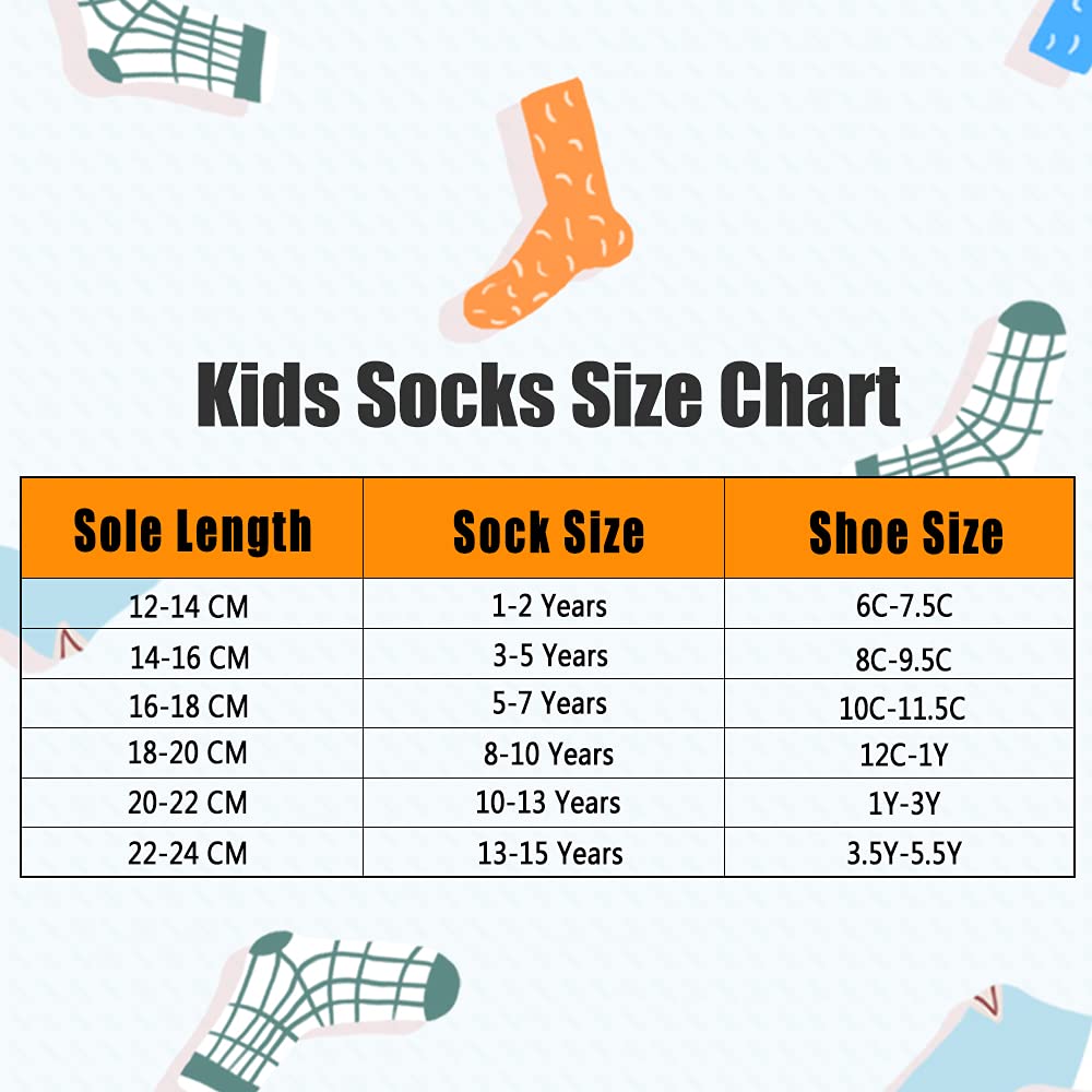 Boys' Wool Winter Socks - 6 Pack Thick Thermal Crew Socks for Kids | Warm & Cozy Cold Weather Socks for School, Outdoor Play & Snow Activities