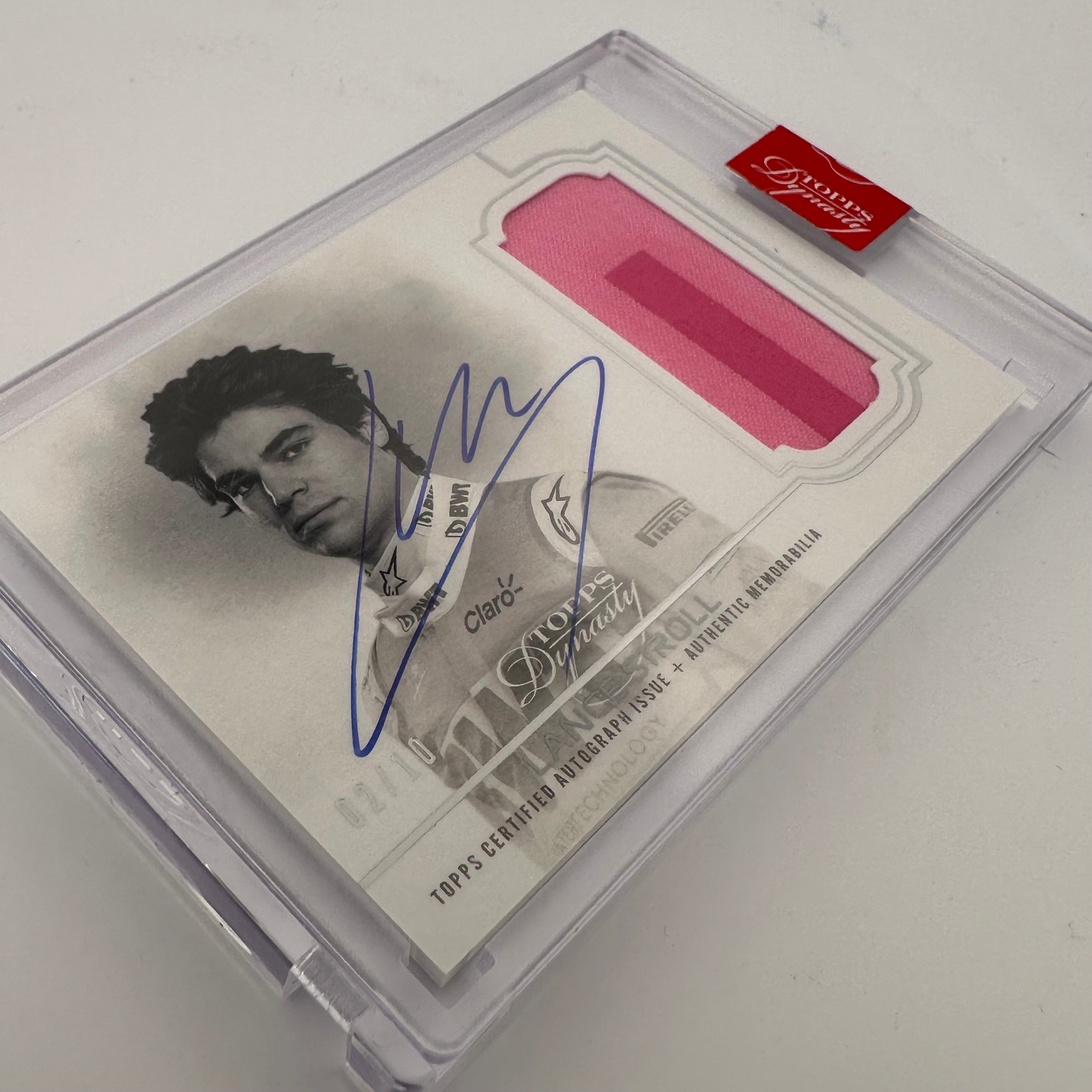Lance Stroll 2020 Dynasty Autograph Patch - BWT Racing Point F1 Driver Collectible for Fans & Memorabilia Enthusiasts | Perfect for Display, Gifts, and Racing Memorabilia Collections