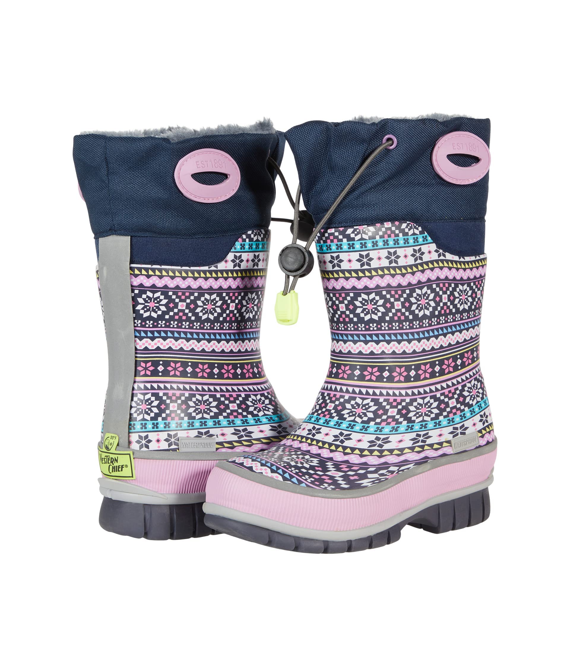 Western Chief Boys' Rain Boots - Waterproof, Durable & Comfortable Kids' Rain Shoes for Outdoor Play, Puddle Jumping & School Use