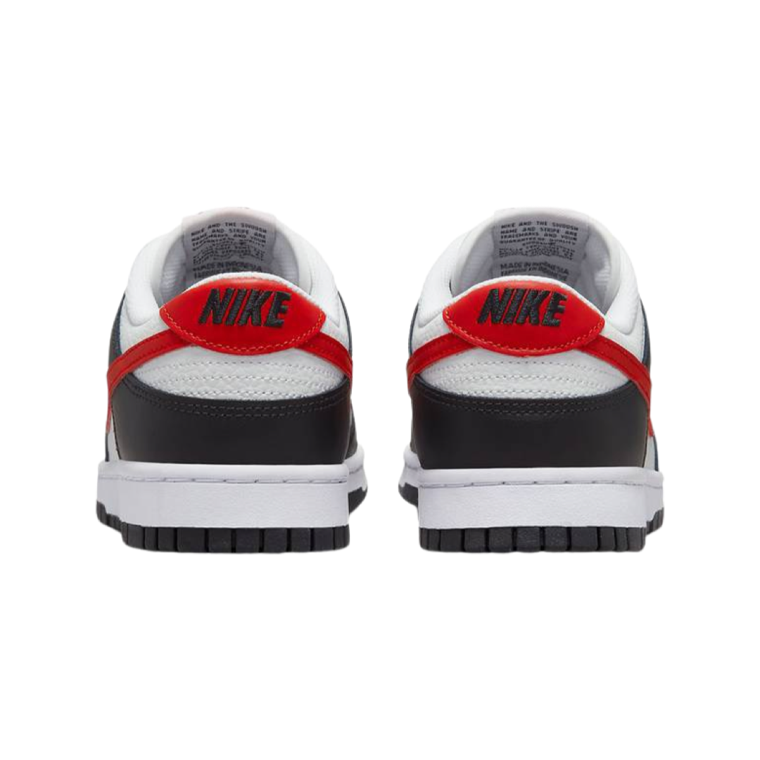 Nike Dunk Low Next Nature GS Sneakers in Smoke Grey & Crimson - Stylish & Comfortable Shoes for Kids, Perfect for School, Sports & Casual Wear