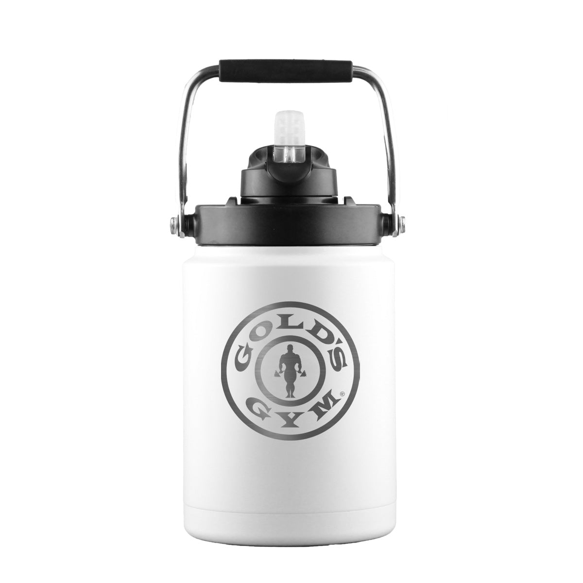 Gold's Gym Custom Half Gallon Water Bottle - BPA Free, Leak Proof, Durable Gym Jug for Workouts, Bodybuilding & Outdoor Sports