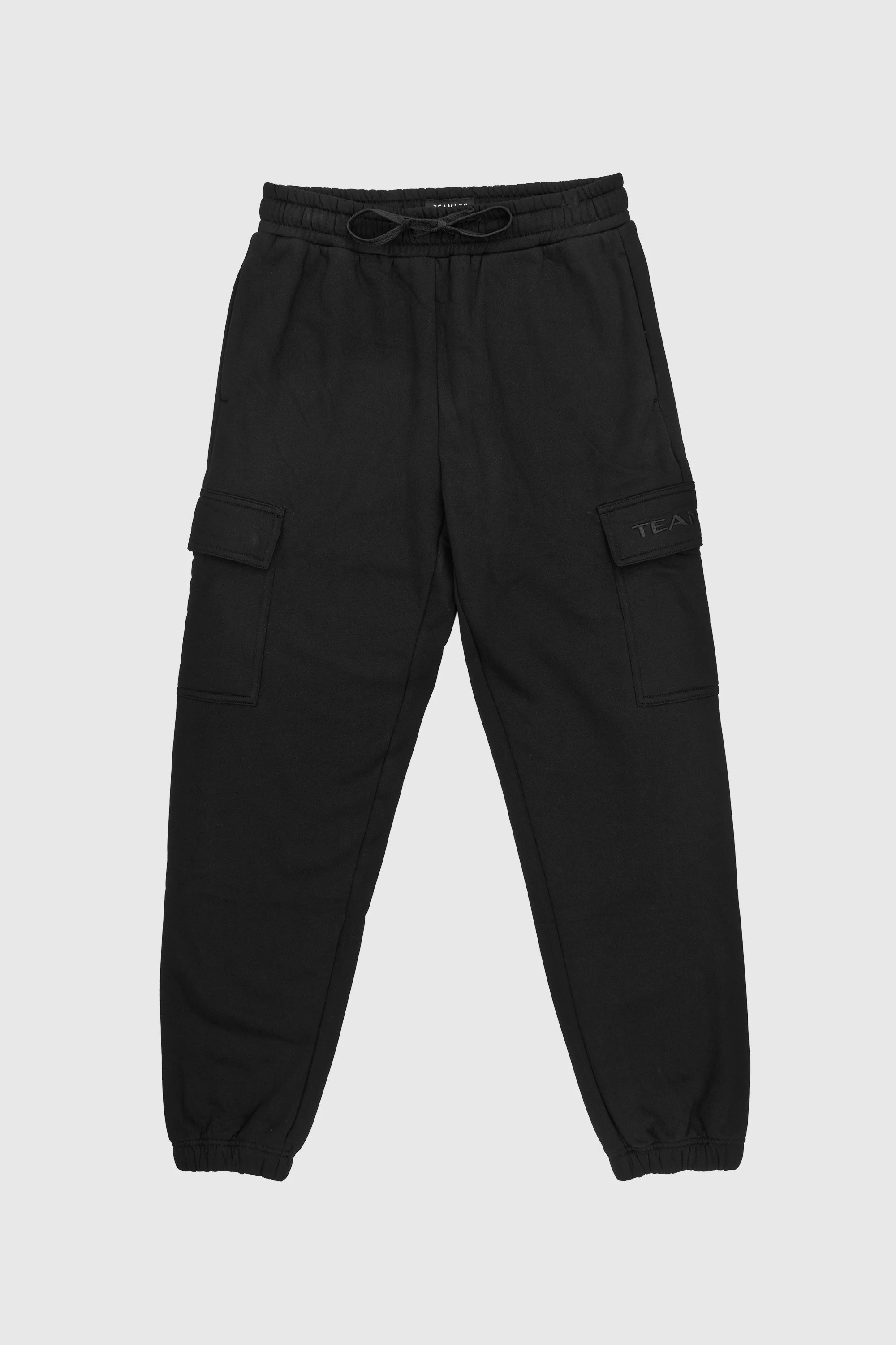Men's Blackout Cargo Sweatpants - Comfortable Jogger Pants with Multiple Pockets for Outdoor, Workout & Casual Wear
