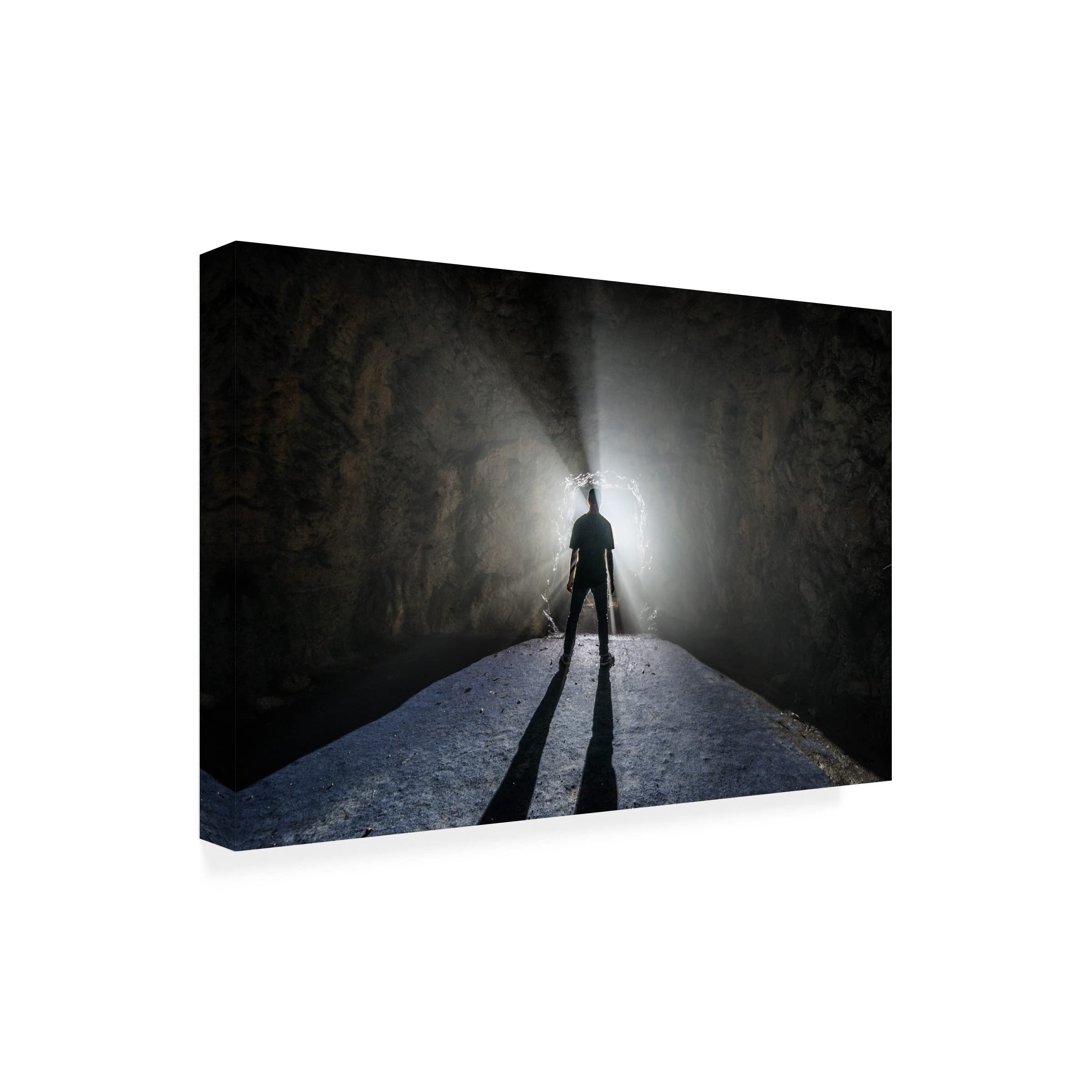 Trademark Fine Art 'Into the Cave' Canvas Wall Art Print by Mattia Bonavida - Modern Home Decor for Living Room, Bedroom & Office
