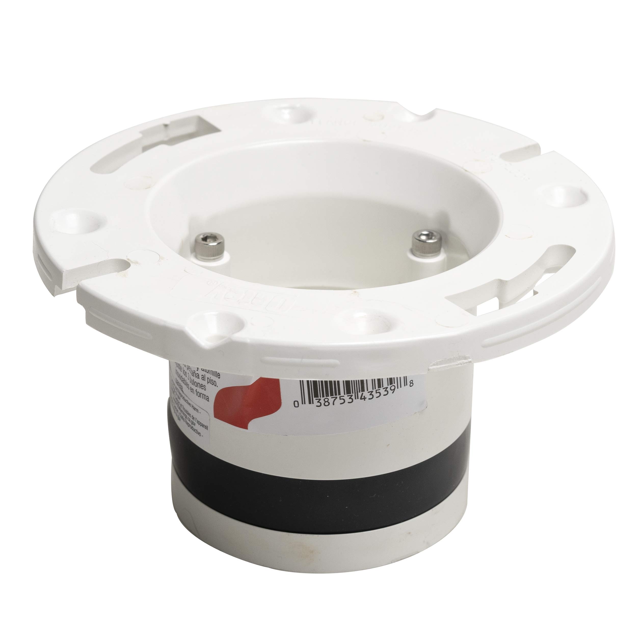 Oatey 4 Inch PVC Closet Flange Replacement - Durable Toilet Drain Repair Kit for Bathroom Plumbing Renovations
