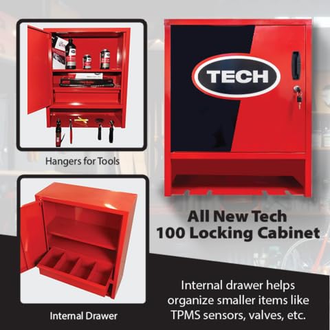 Wall-Mount Tire Repair Cabinet - Heavy Duty Storage Organizer for Tire Repair Tools, Materials & Chemicals | Perfect for Auto Shops, Garages & Mobile Tire Service Vehicles