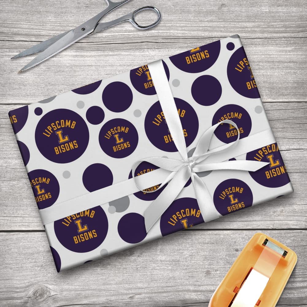 Lipscomb Bison Themed Gift Wrap Paper Roll - Premium Wrapping Paper for College Sports Fans, Team Spirit Gifts & Holiday Present Wrapping