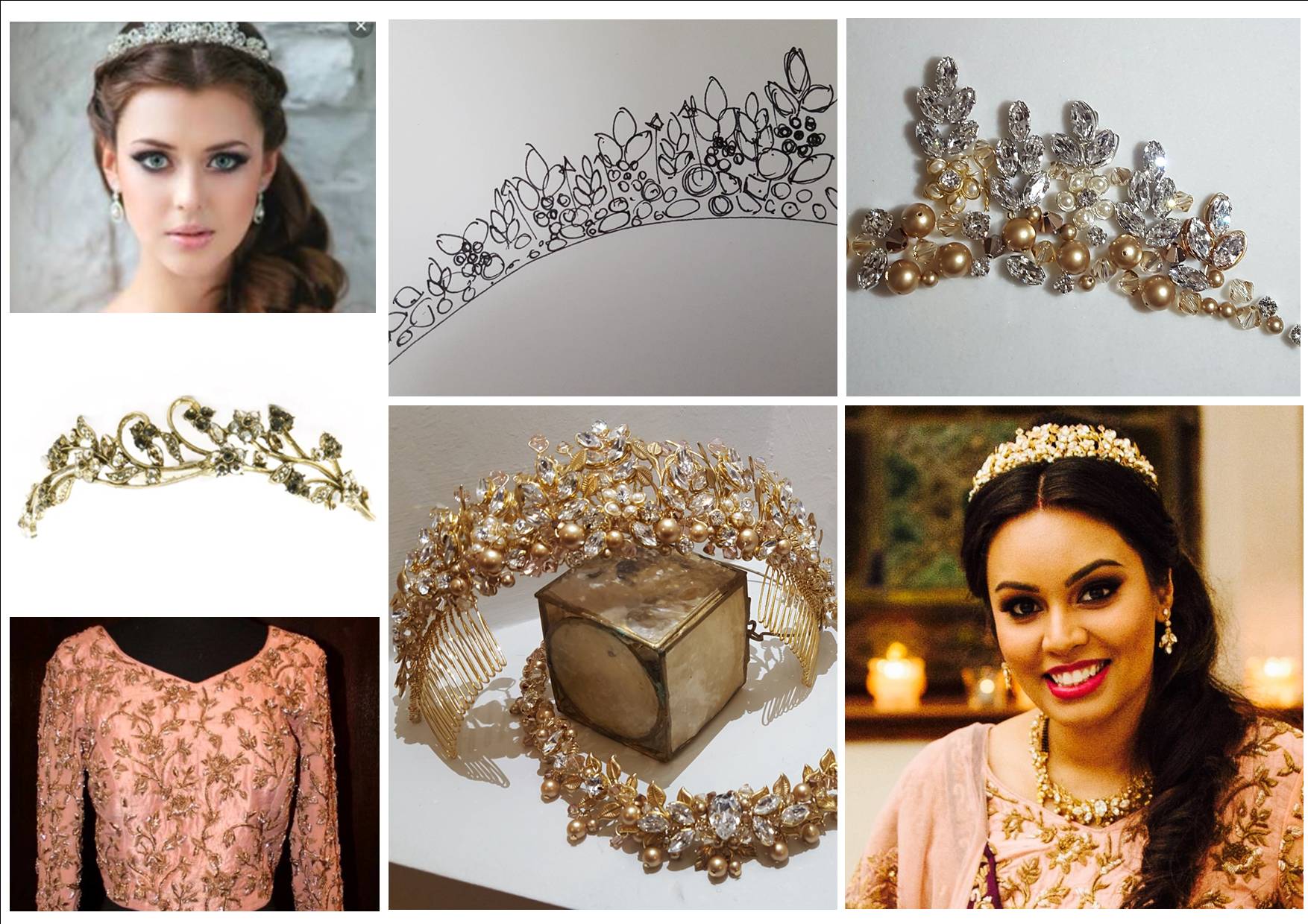 Custom Made Bridal Headpiece by Kezani - Handcrafted Wedding Hair Accessories - Perfect for Brides, Bridesmaids & Special Occasions