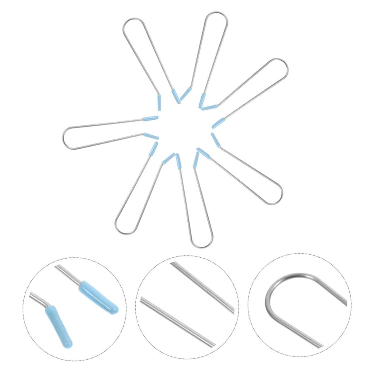 FOMIYES 2 Sets Hair Curler Clips - 16pcs Hot Roller Replacement Pins & Clamps for All Hair Types & Lengths - Perfect for Home Salon Styling & Professional Hair Care