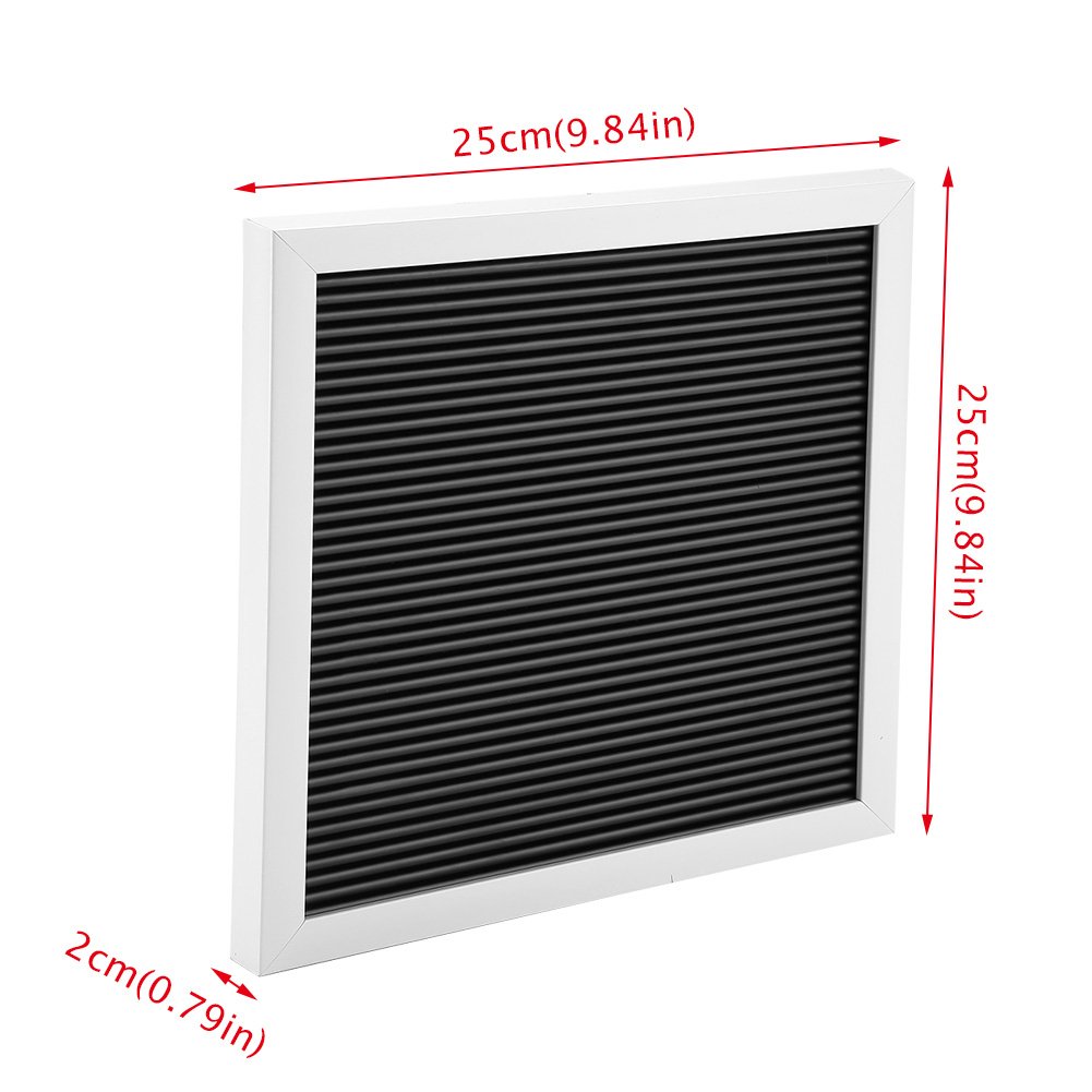 TOPINCN 25cm x 25cm Changeable Letter Board - Black & White Message Sign with Plastic Letters & Numbers for Home, Office, and Classroom Decor - Perfect for Announcements, Motivational Quotes, and Event Displays