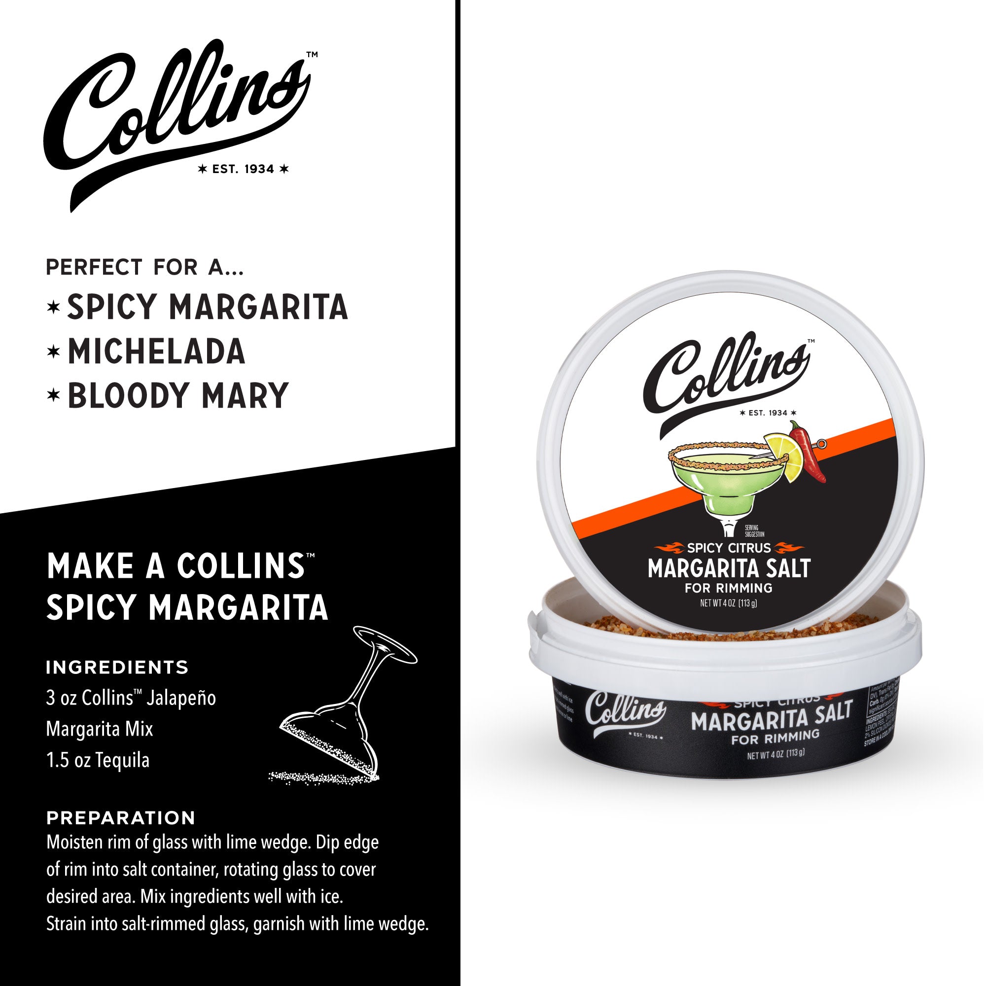 Premium Spicy Citrus Margarita Salt - Zesty Lime & Chili Rim Blend for Cocktails, Margaritas & Tequila Shots - Perfect for Parties, BBQs & Mexican-Themed Events