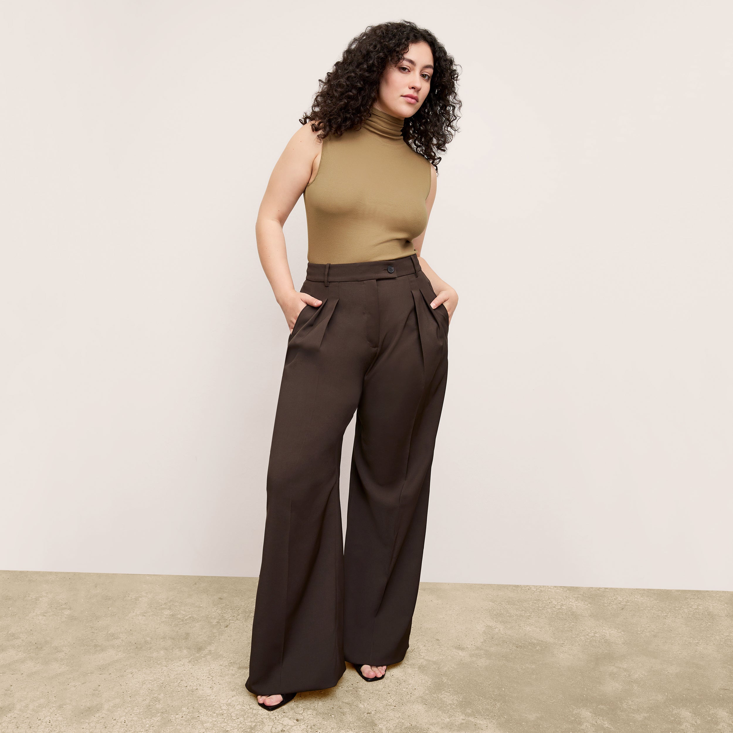 Bia Pleated Women's Trousers - Breathable Air Twill Fabric for Office & Business Casual Wear | Perfect for Work, Travel & Formal Occasions