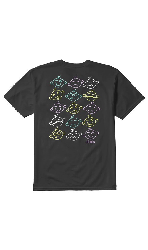 Etnies Ko Man Kids Youth T-Shirt - Black | Cool Graphic Tee for Boys & Girls | Perfect for Skateboarding & Casual Wear