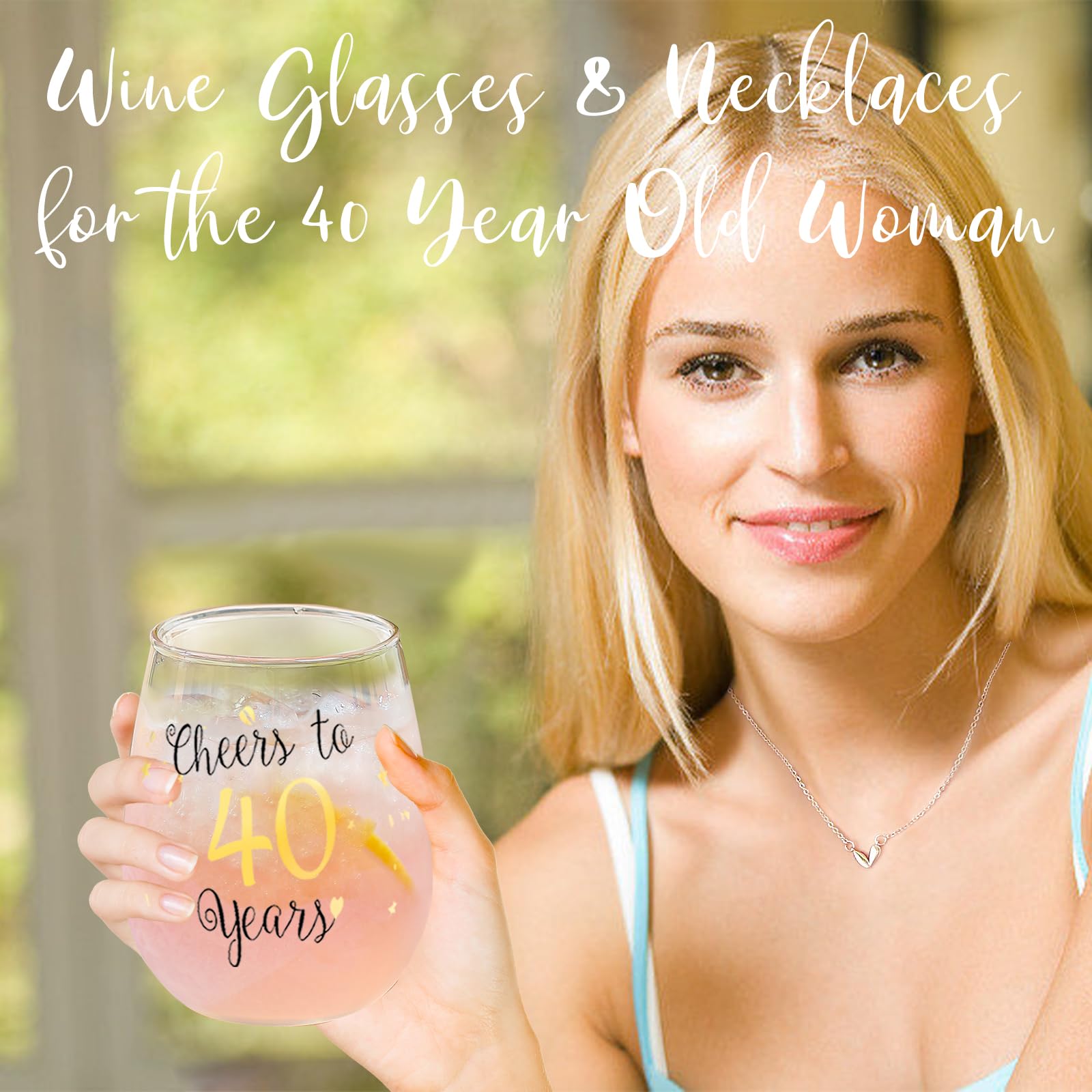 Yalucky Gold Stemless Wine Glasses Set of 4 - Elegant Champagne Flutes for Women & Men - Perfect Wedding, Anniversary, Bridal Shower Gifts - Great for Parties, Romantic Dinners & Home Decor