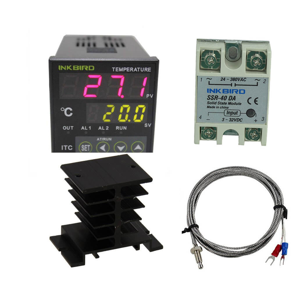 PID Temperature Controller ITC 100VH Kit - Digital Thermostat for Home Brewing, Sous Vide, Aquarium & Reptile Heating - Precise Temperature Control System
