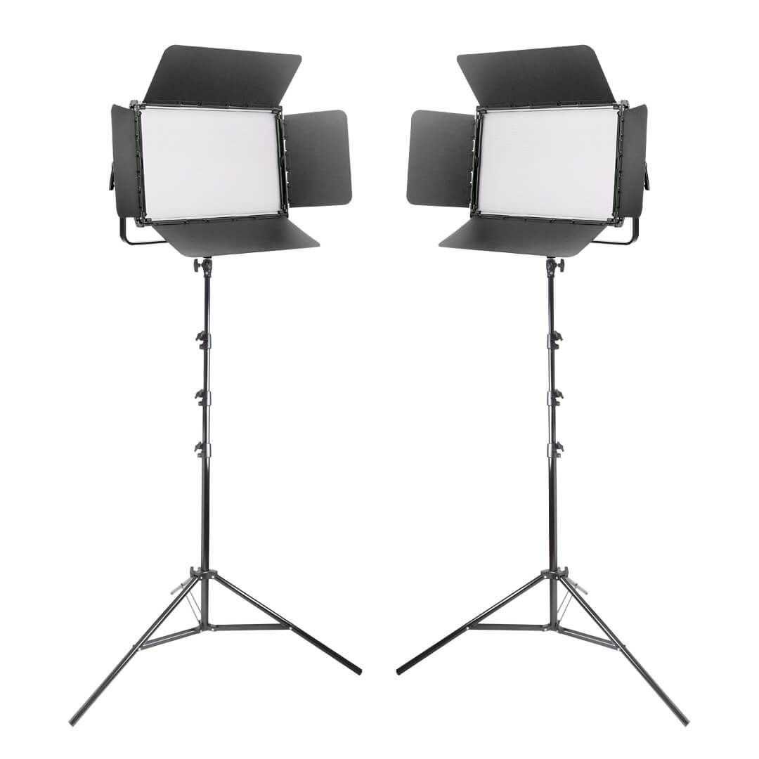 LECO1500B MKII 150Ws Bi-Color LED Panel Light Kit - Professional Studio Lighting for Photography & Videography - Perfect for YouTube, TikTok, and Live Streaming