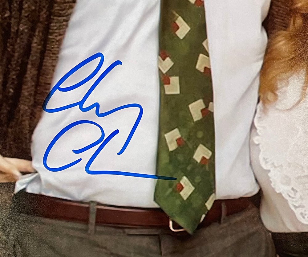 Authentic Chevy Chase & Ellen Griswold Signed 16x20 Christmas Vacation Photo with JSA Certificate - Perfect for Movie Memorabilia Collectors & Holiday Decor