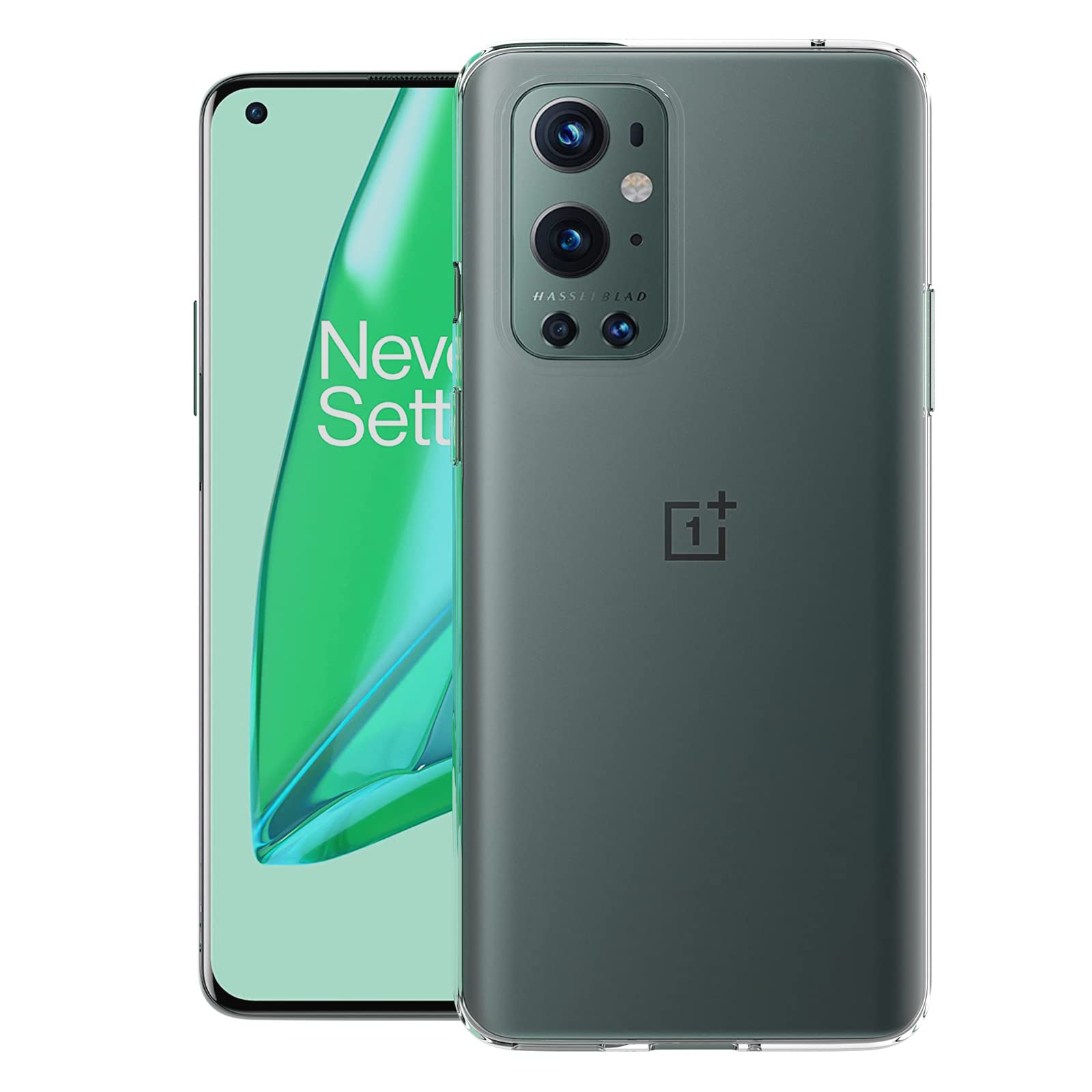AICEK OnePlus 9 Pro Case - Clear Silicone Bumper Protective Cover for OnePlus 9 Pro | Slim Fit, Shockproof & Scratch Resistant | Perfect for Daily Use, Work & Travel Protection