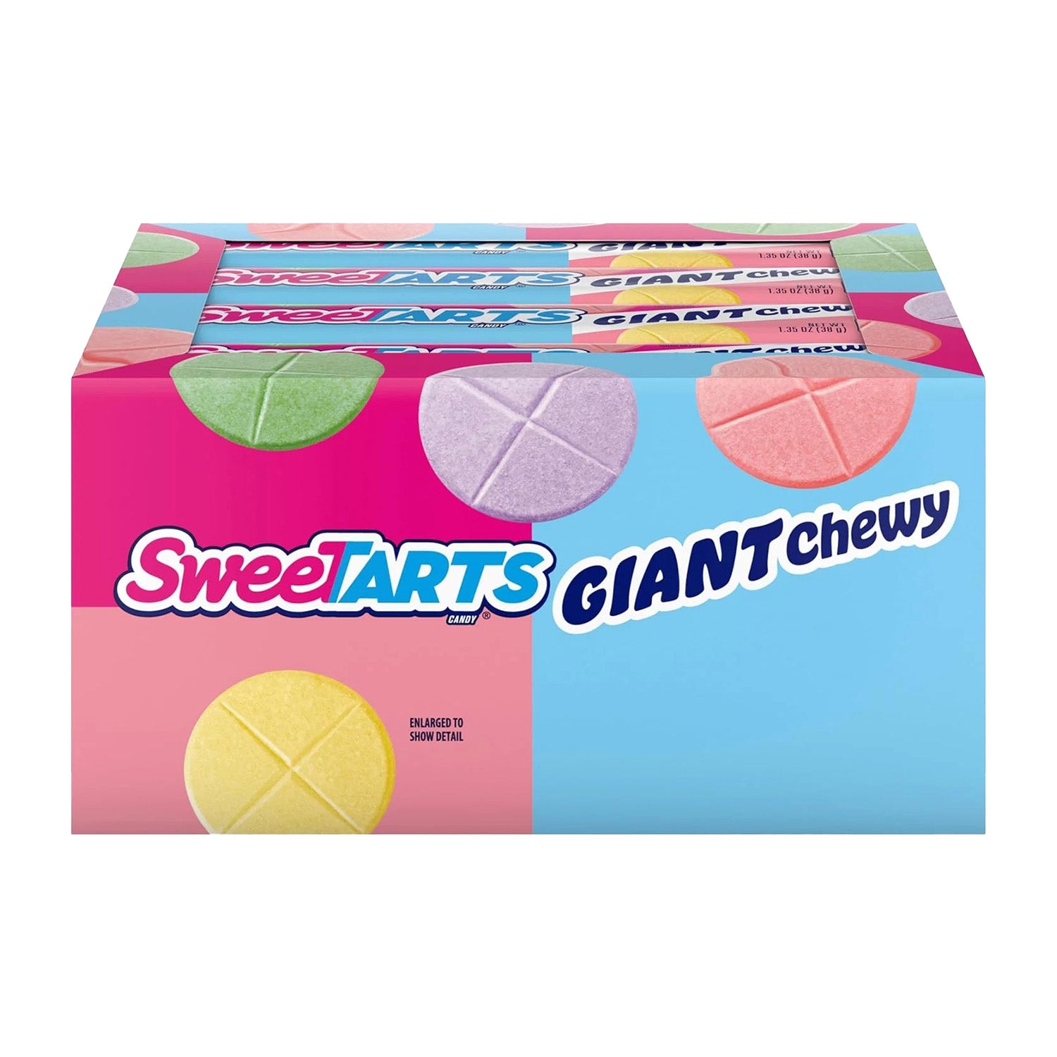 Ferrara Sweetarts Giant Chewy Candy - 1.35oz Packs, 36 Count Bulk Box | Sour & Sweet Treats for Parties, Halloween, Office Snacks & Movie Nights
