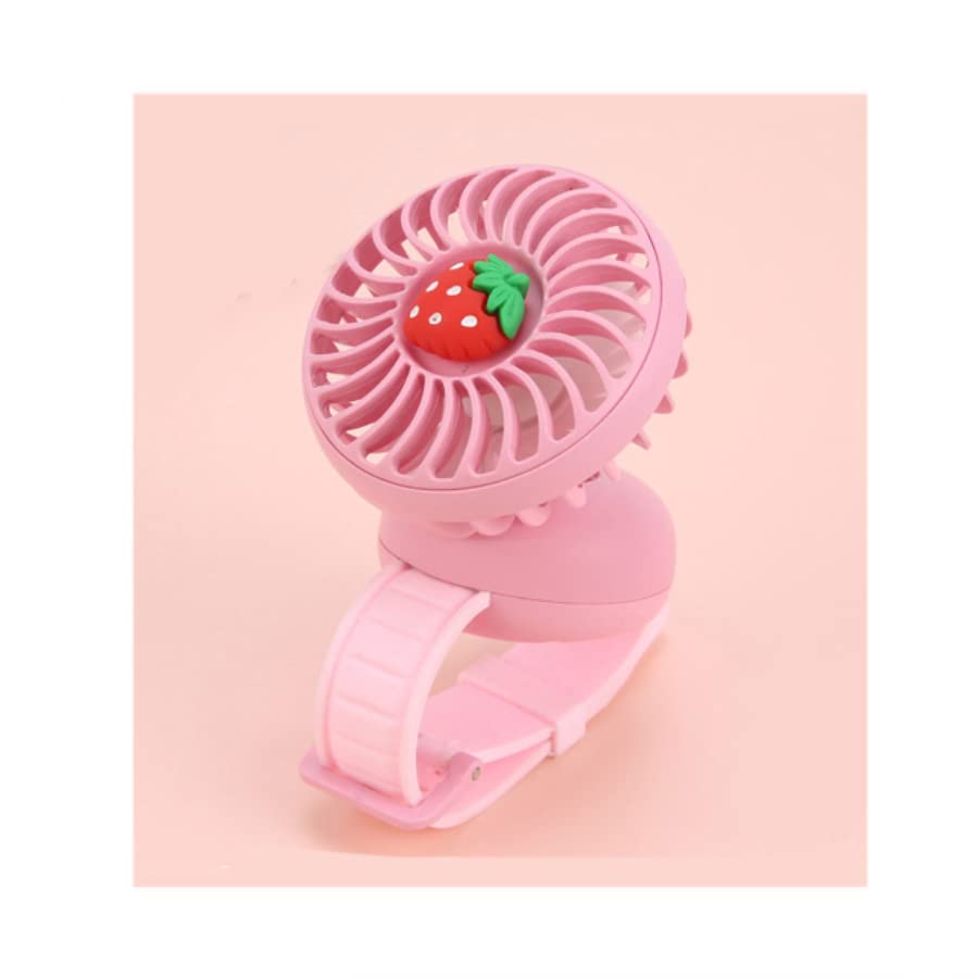 DOVIPE Mini Handheld Fan - USB Rechargeable & Battery Operated, Portable Personal Fan with Enhanced Airflow, Ultra Quiet for Home, Office, Travel, Camping, Outdoor Activities (Pink) - Perfect for Summer, Gym, and Hot Weather Cooling