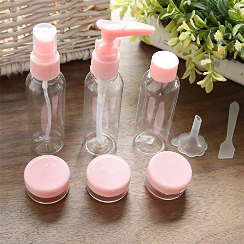 Leak Proof Travel Toiletry Bottles Set - TSA Approved Cosmetic Containers for Shampoo, Lotion & Skincare | Portable Toiletry Kit for Women & Men (14cm Width) - Perfect for Air Travel, Gym, Camping & Vacation Essentials