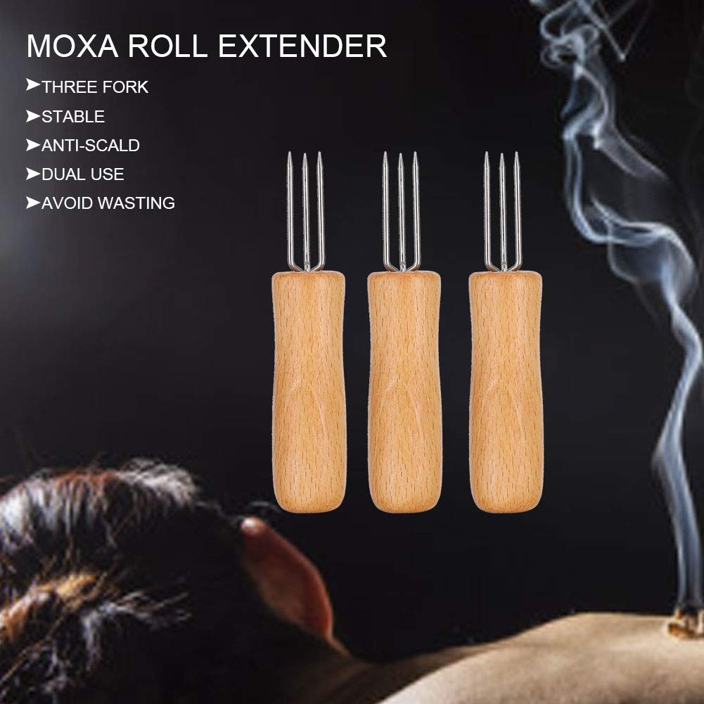 3pcs Roll Extender Tool - Anti-Scald Moxibustion Stick Extender for Acupuncture & Massage Therapy | Safe & Easy-to-Use for Home Wellness and Pain Relief
