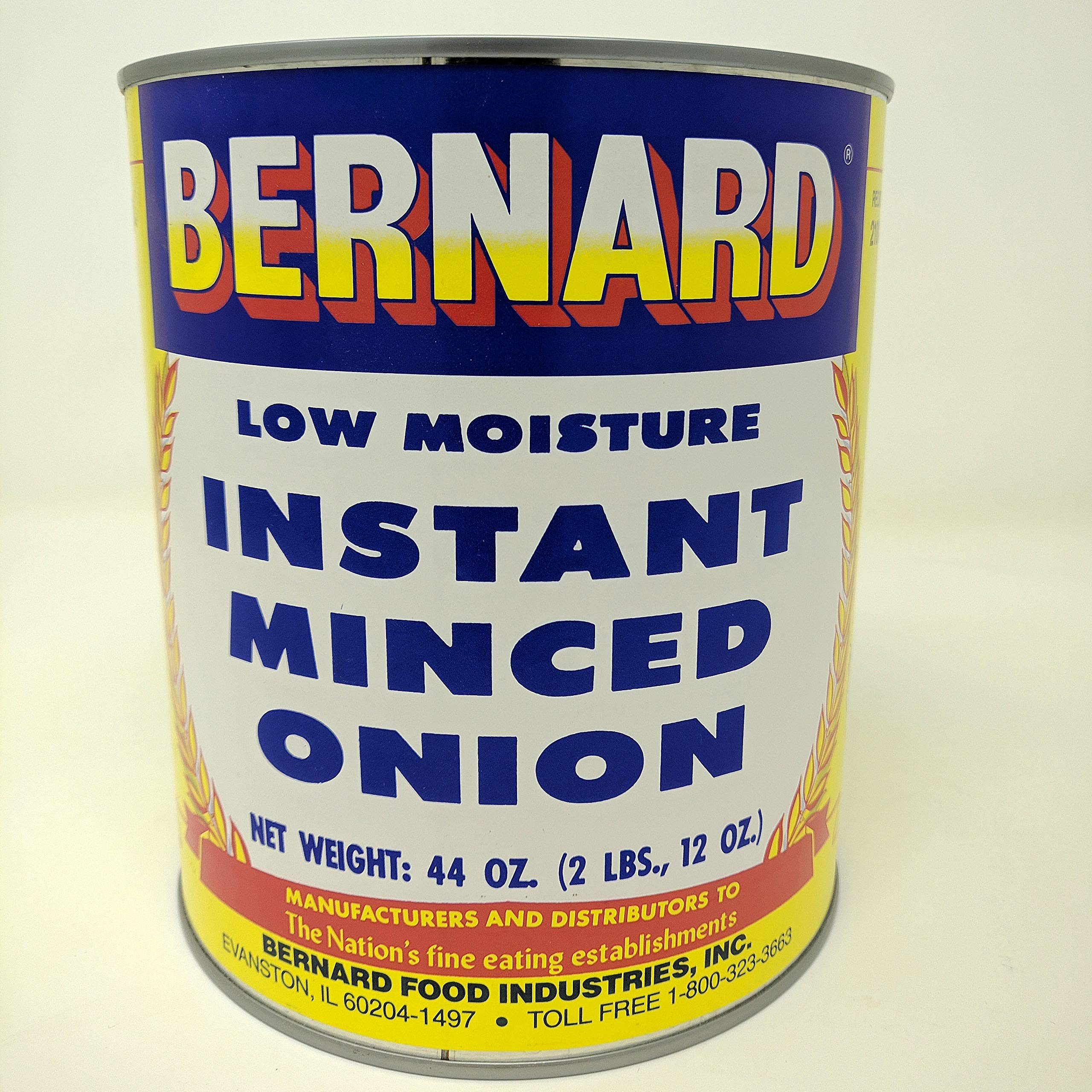 BERNARD Dehydrated Minced Onions 22lb Yield - Emergency Survival Food in #10 Can | Perfect for Camping, Food Storage & Long-Term Emergency Preparedness