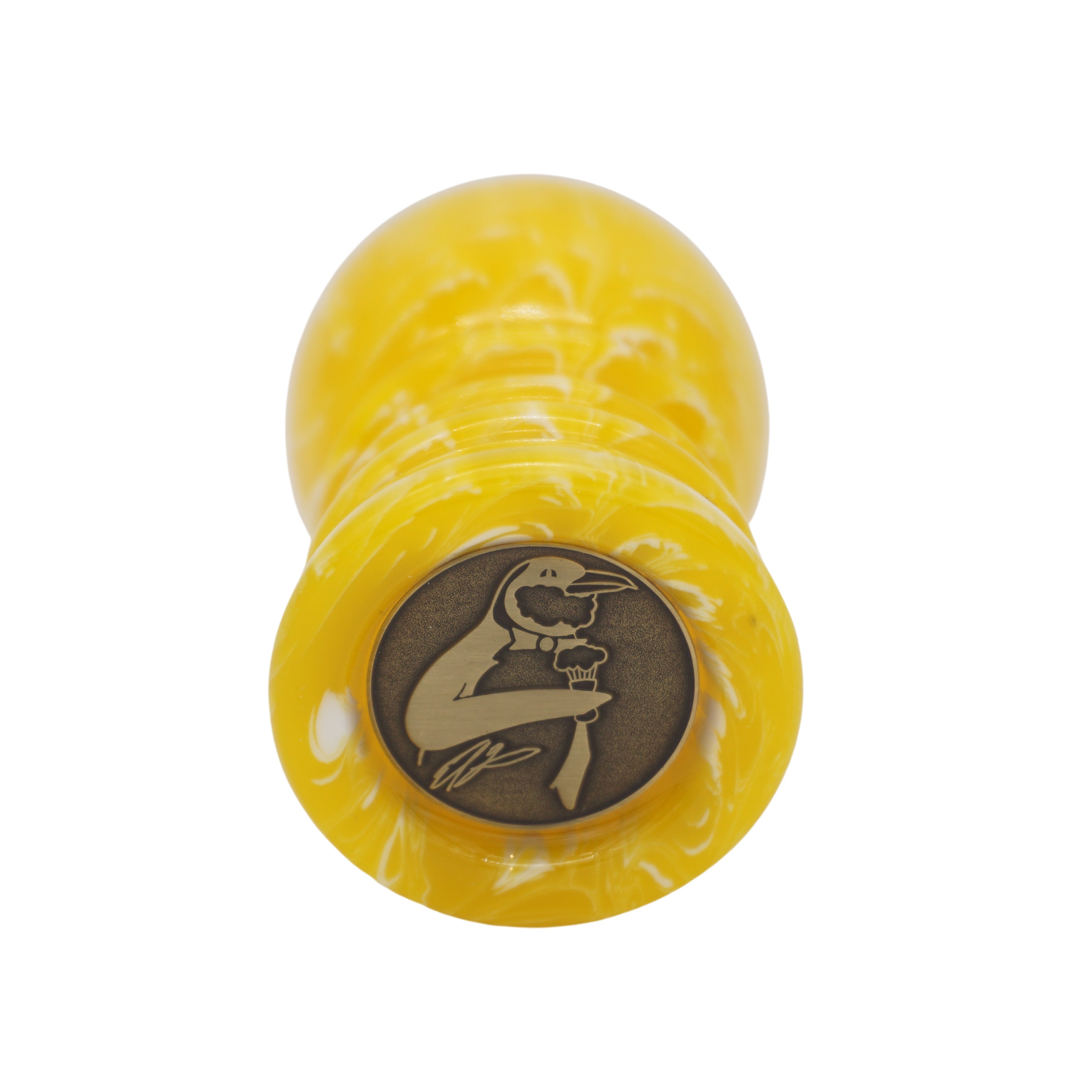 Premium Lemon Drop Handcrafted Shaving Brush Handle for 24mm & 26mm Knots - Perfect for Wet Shaving, Grooming Kits & Luxury Bathroom Essentials