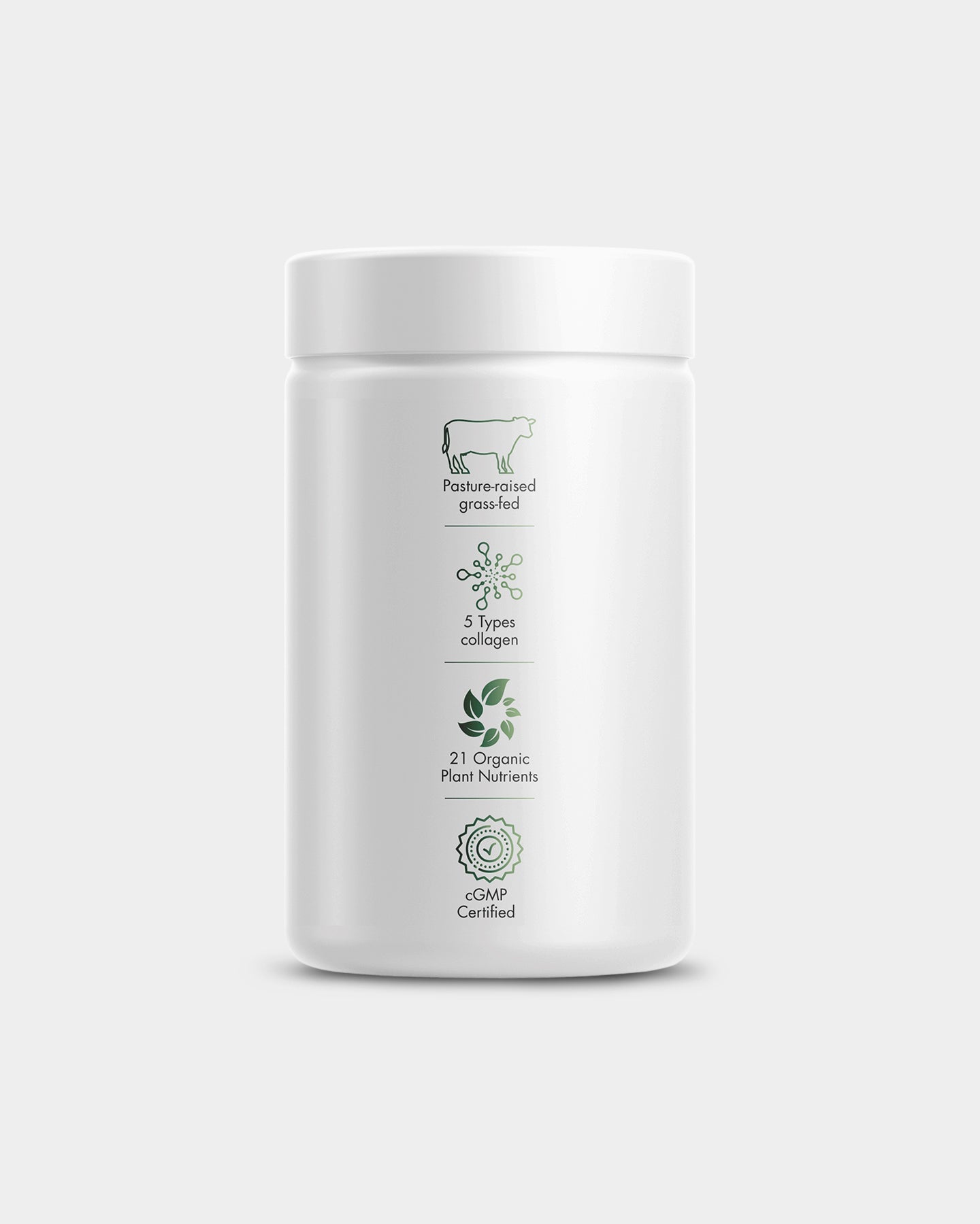 Codeage Multi Collagen Raw Greens Powder - Grass-Fed Collagen Peptides with Superfood Greens for Skin, Hair & Joint Support - Perfect for Smoothies, Coffee & Baking