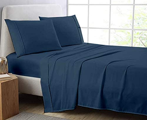 Extra Deep Pocket Sheets 7-Piece Set - Split King Size Cotton Sheets for 18-24 Inch High Mattress | Soft & Breathable Sage Green Bedding for Comfortable Sleep