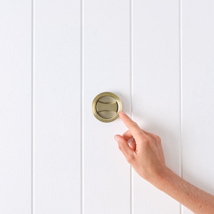 Premium Sliding Door Lock - Brushed Nickel Finish for Enhanced Security | Ideal for Patio, Closet & Bathroom Doors