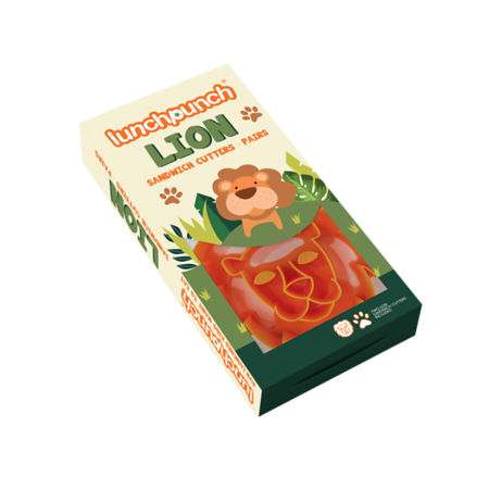 Lunch Punch Sandwich Cutter Set - Fun Lion & Animal Shapes for Kids Lunch Boxes, Perfect for School Snacks, Picnics & Party Food