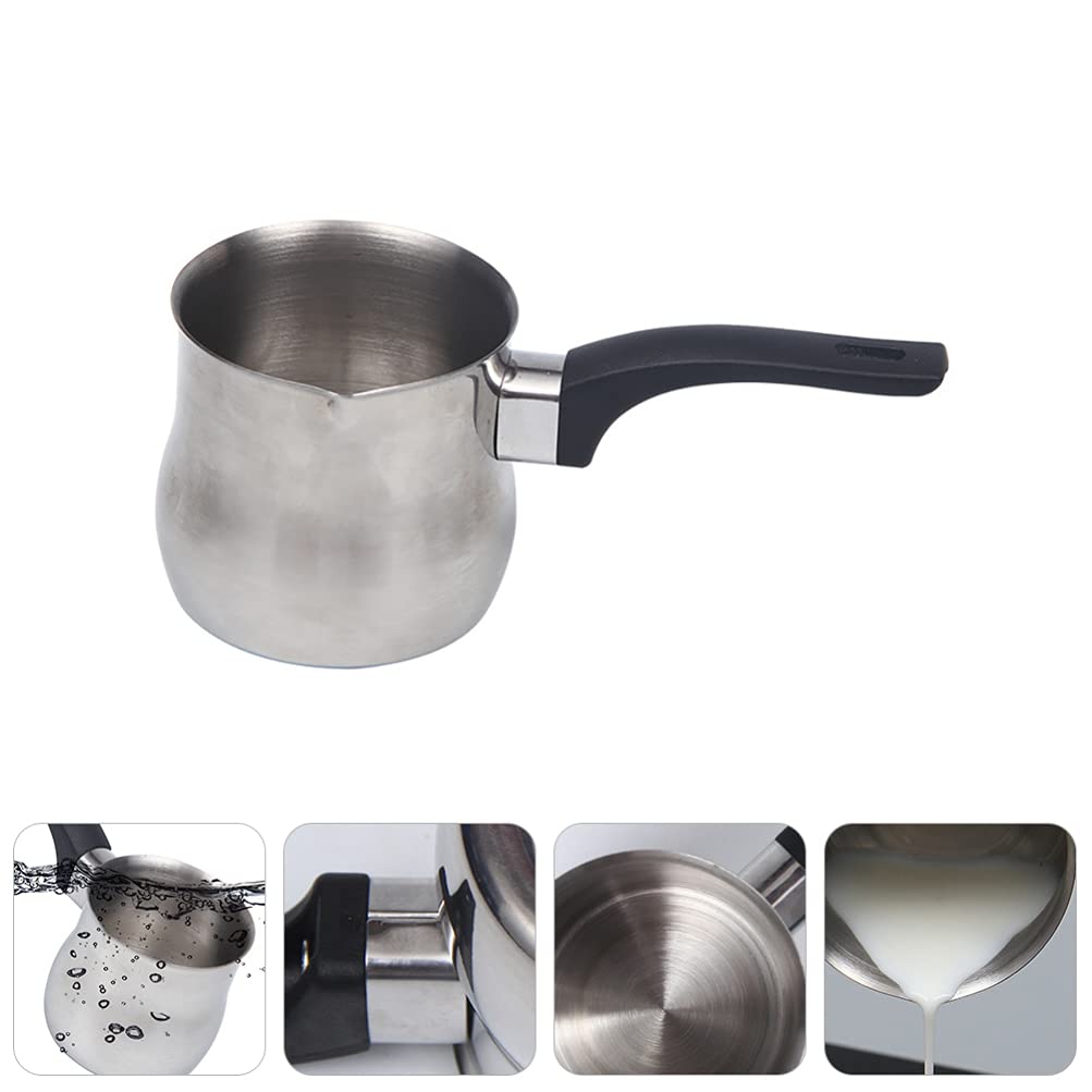 Professional Stainless Steel Milk Frothing Pitcher for Latte Art - 12oz Coffee Frother Jug with Handle, Perfect for Cappuccino, Latte, Macchiato & Home Barista Use - Ideal for Coffee Shops, Cafes & DIY Coffee Lovers