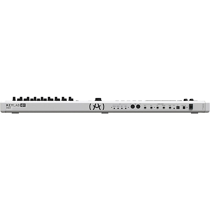 Arturia KeyLab MKII 61-Key Professional MIDI Keyboard Controller with Software Suite - White | Perfect for Music Production, Live Performance & Studio Recording