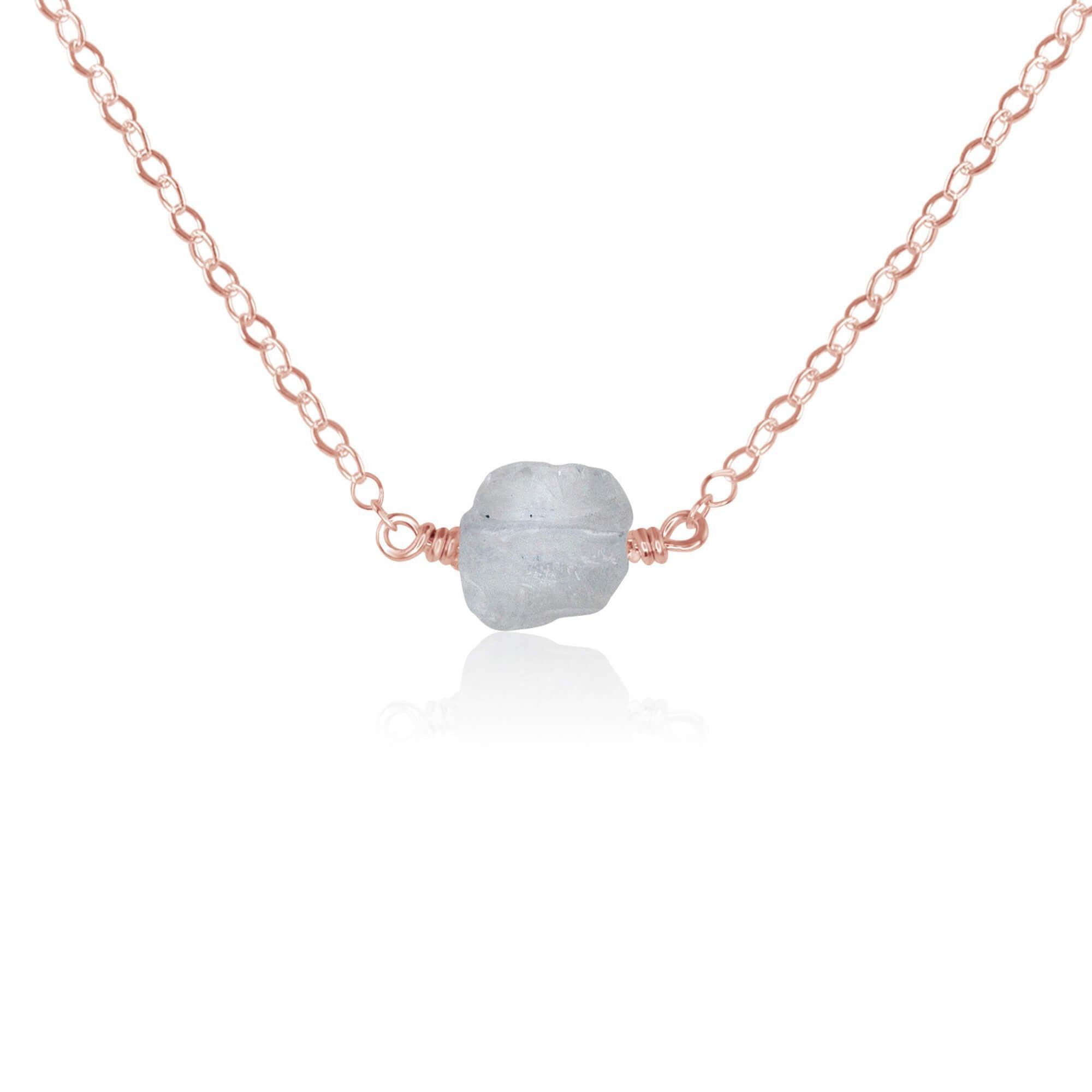 Natural Raw Quartz Crystal Nugget Necklace – Handmade Boho Jewelry for Women – Perfect for Meditation, Healing & Spiritual Gifts