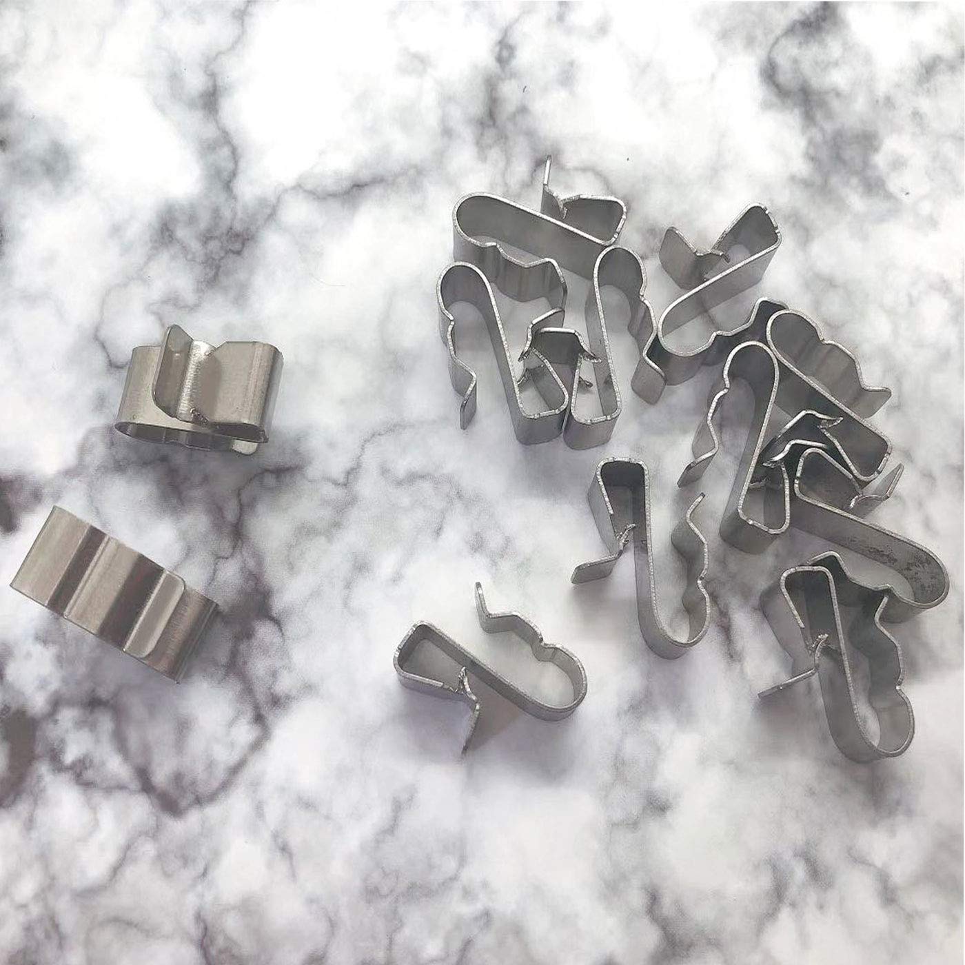 20mm Stainless Steel Cable Clips (50 Pack) - Secure Wires for Frames & DIY