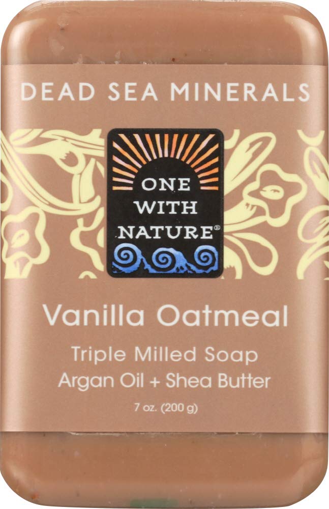 Natural Vanilla Oatmeal Soap Bar - Moisturizing & Exfoliating for Dry & Sensitive Skin - Perfect for Daily Skincare & Relaxing Bath Time